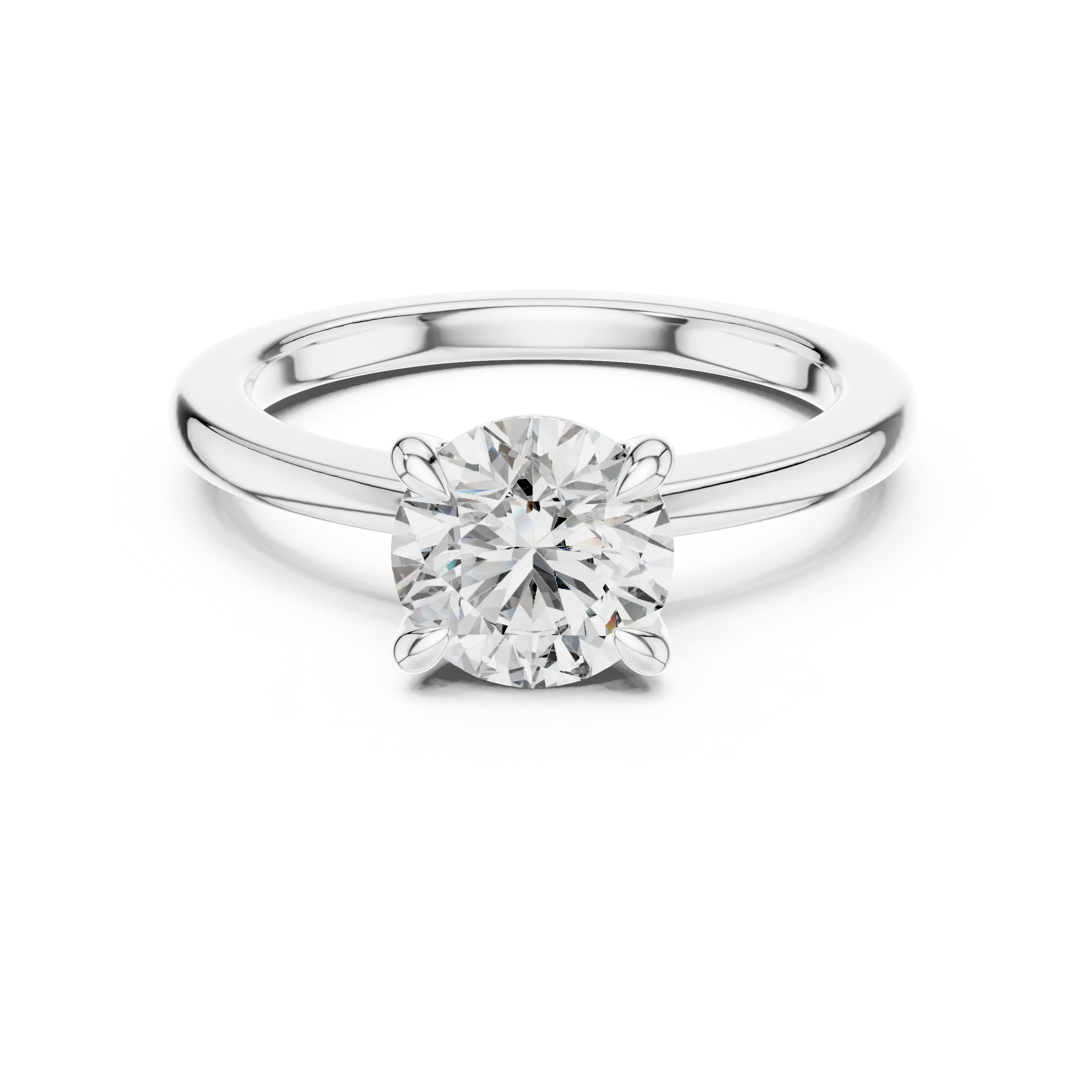 MJR022 -  Elegant Four Prong Engagement Ring