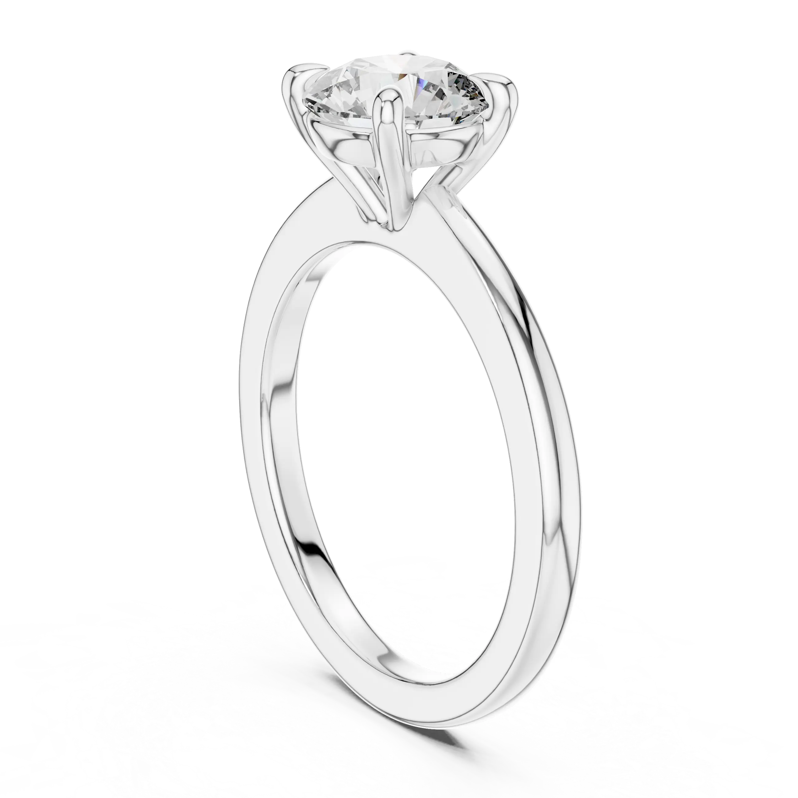 MJR022 -  Elegant Four Prong Engagement Ring
