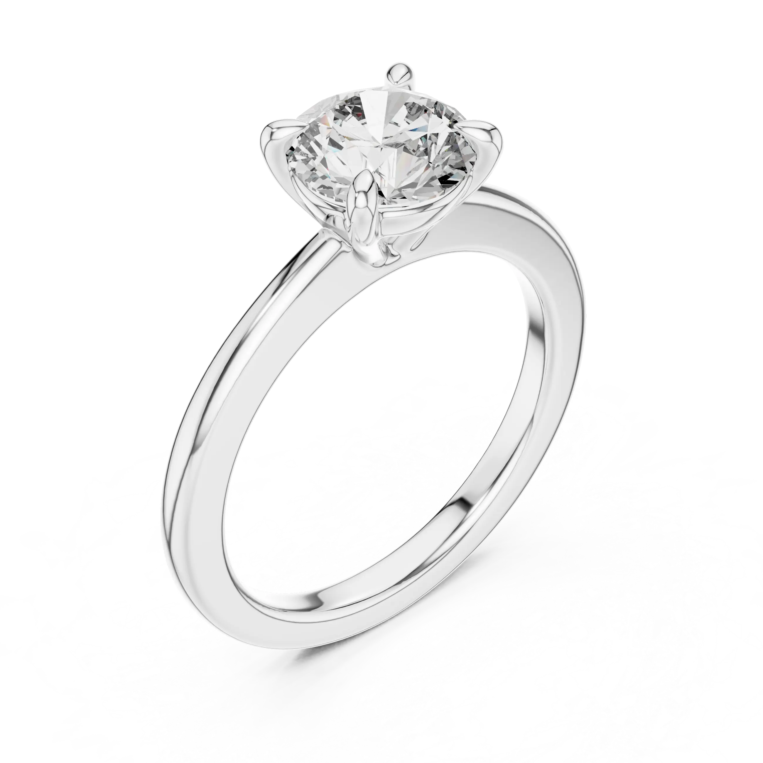 MJR022 -  Elegant Four Prong Engagement Ring