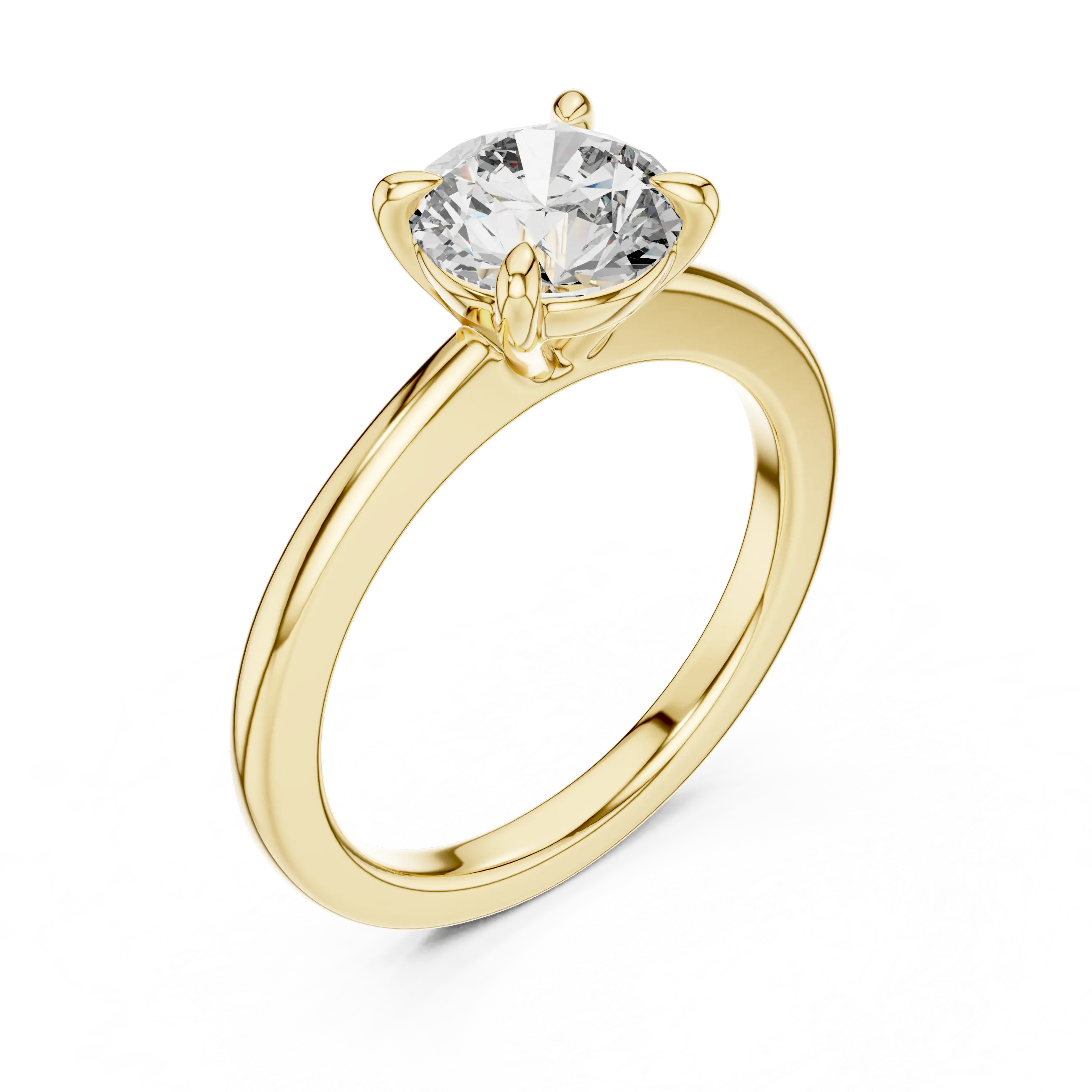 MJR022 -  Elegant Four Prong Engagement Ring