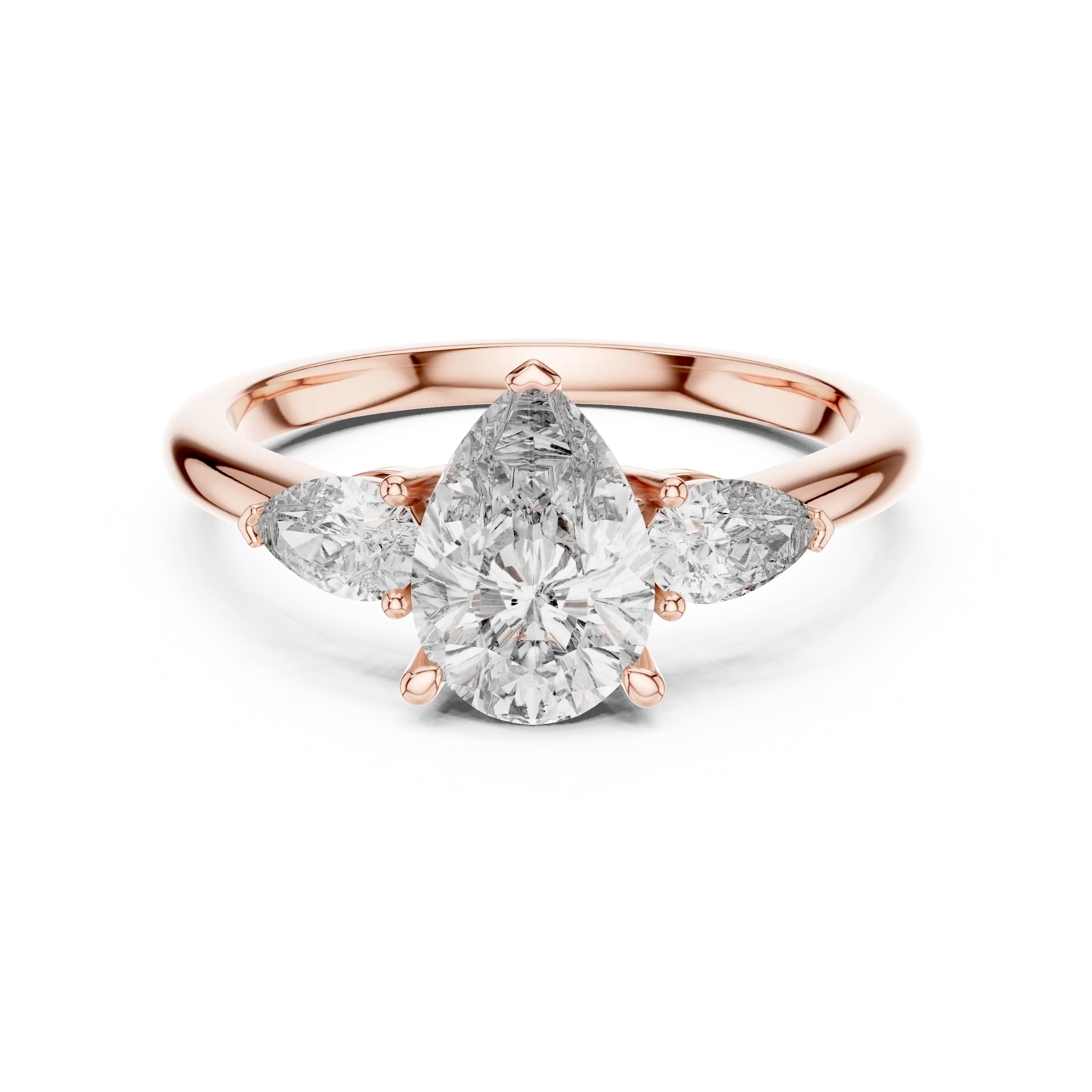 MJR024 - Brilliant Pear Trio Statement Ring