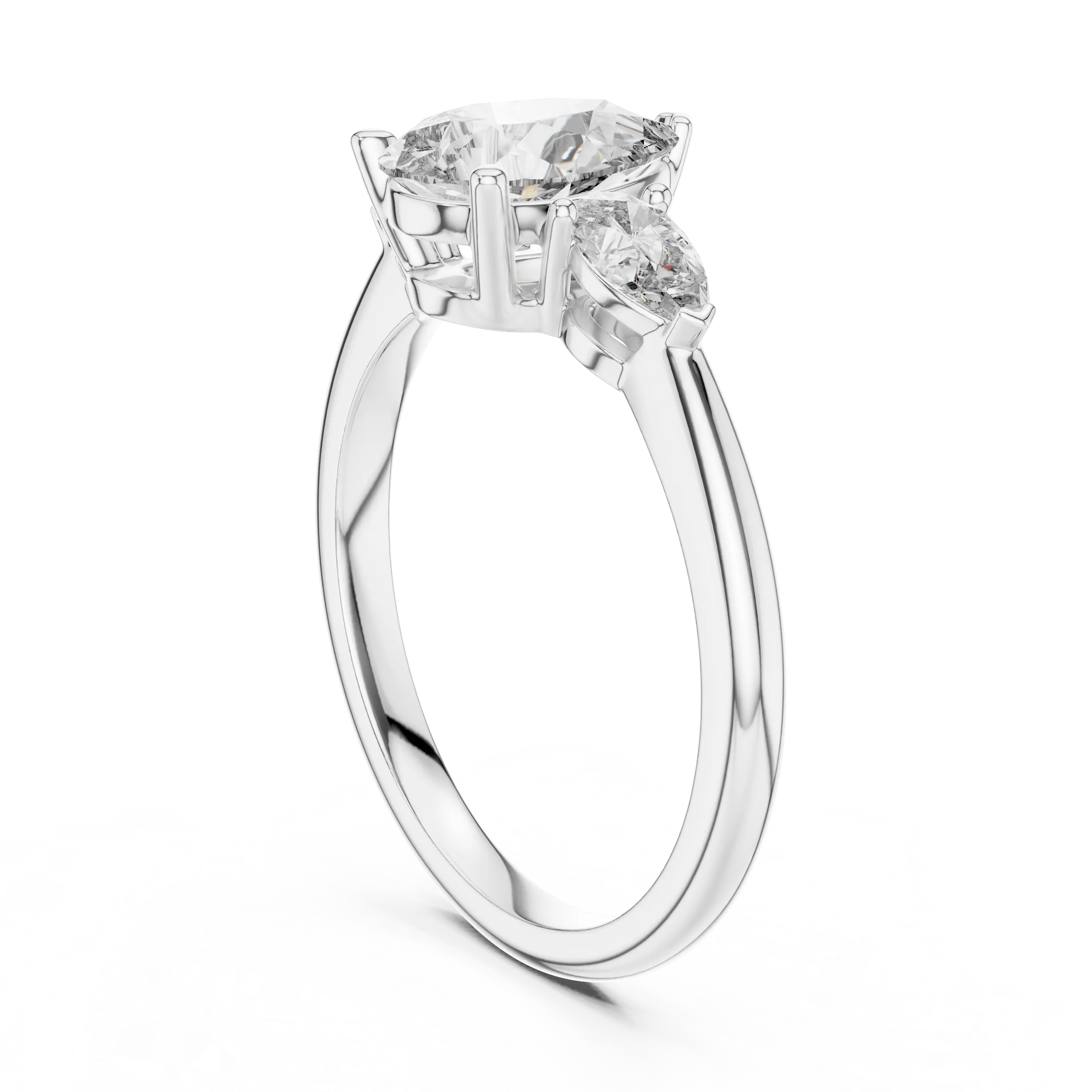 MJR024 - Brilliant Pear Trio Statement Ring