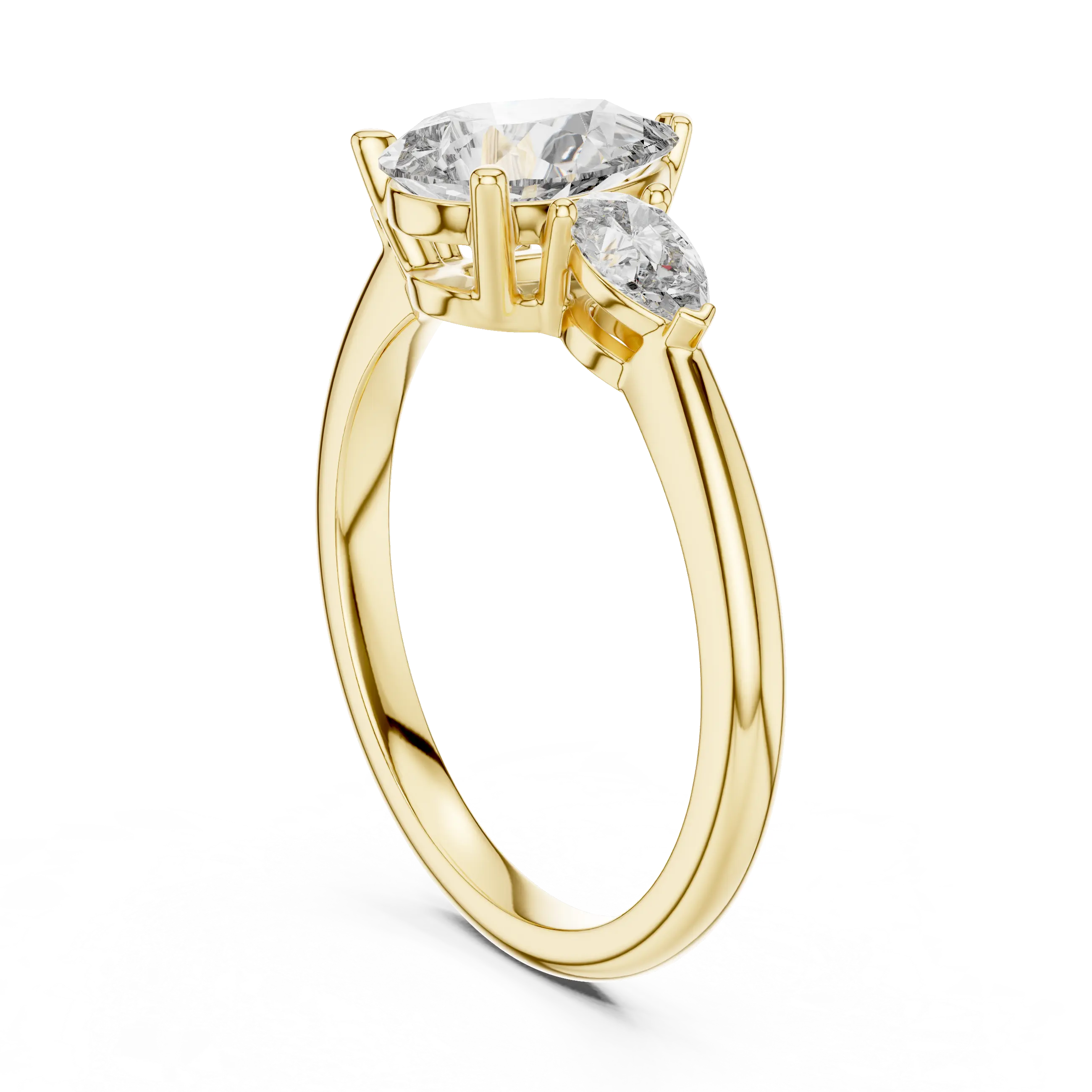 MJR024 - Brilliant Pear Trio Statement Ring