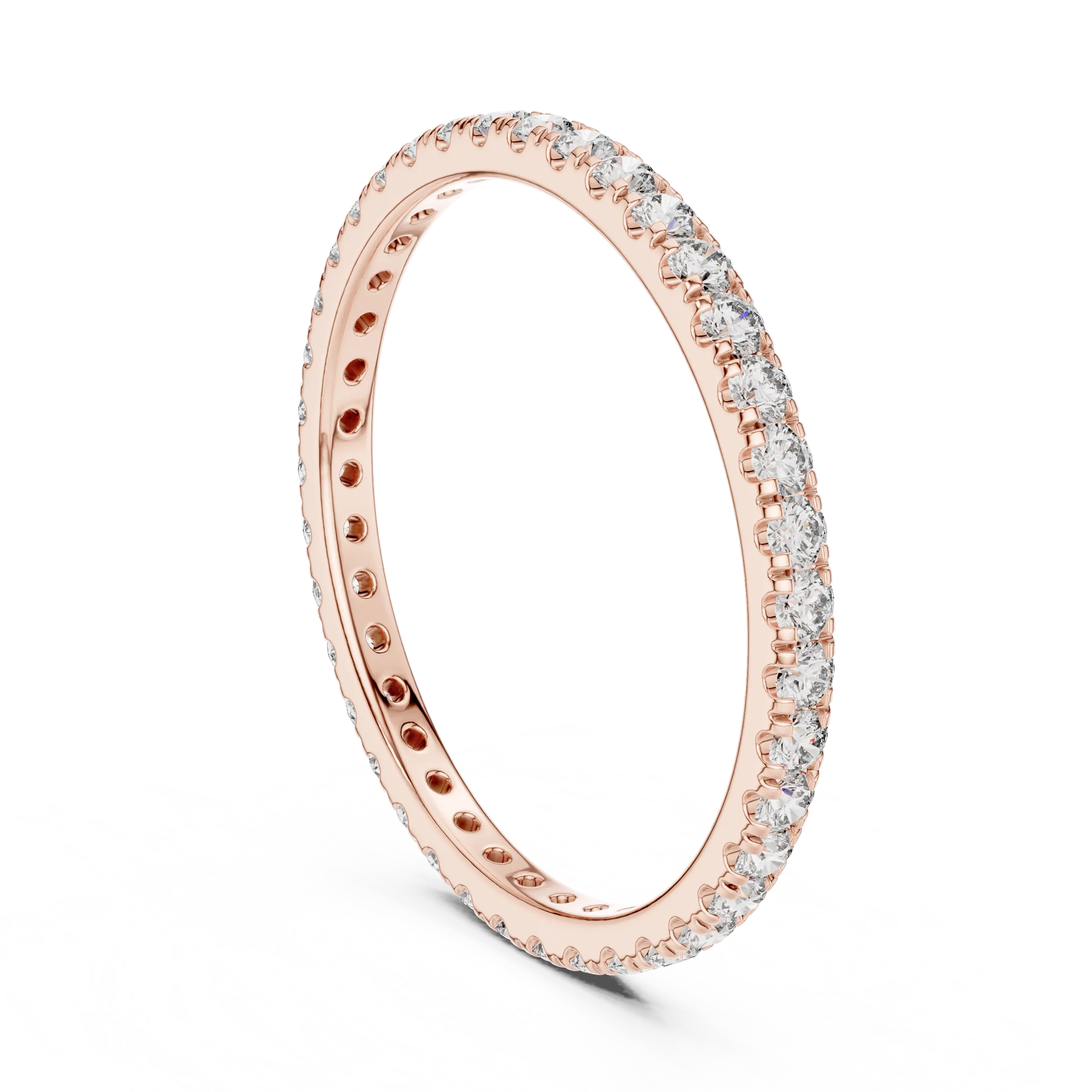 MJET029 - Slim Round Cut Diamond Eternity Band