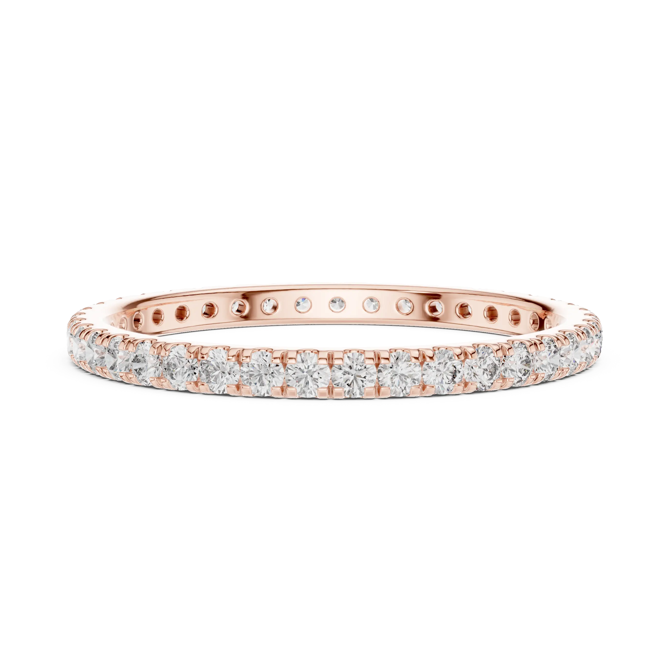 MJET029 - Slim Round Cut Diamond Eternity Band