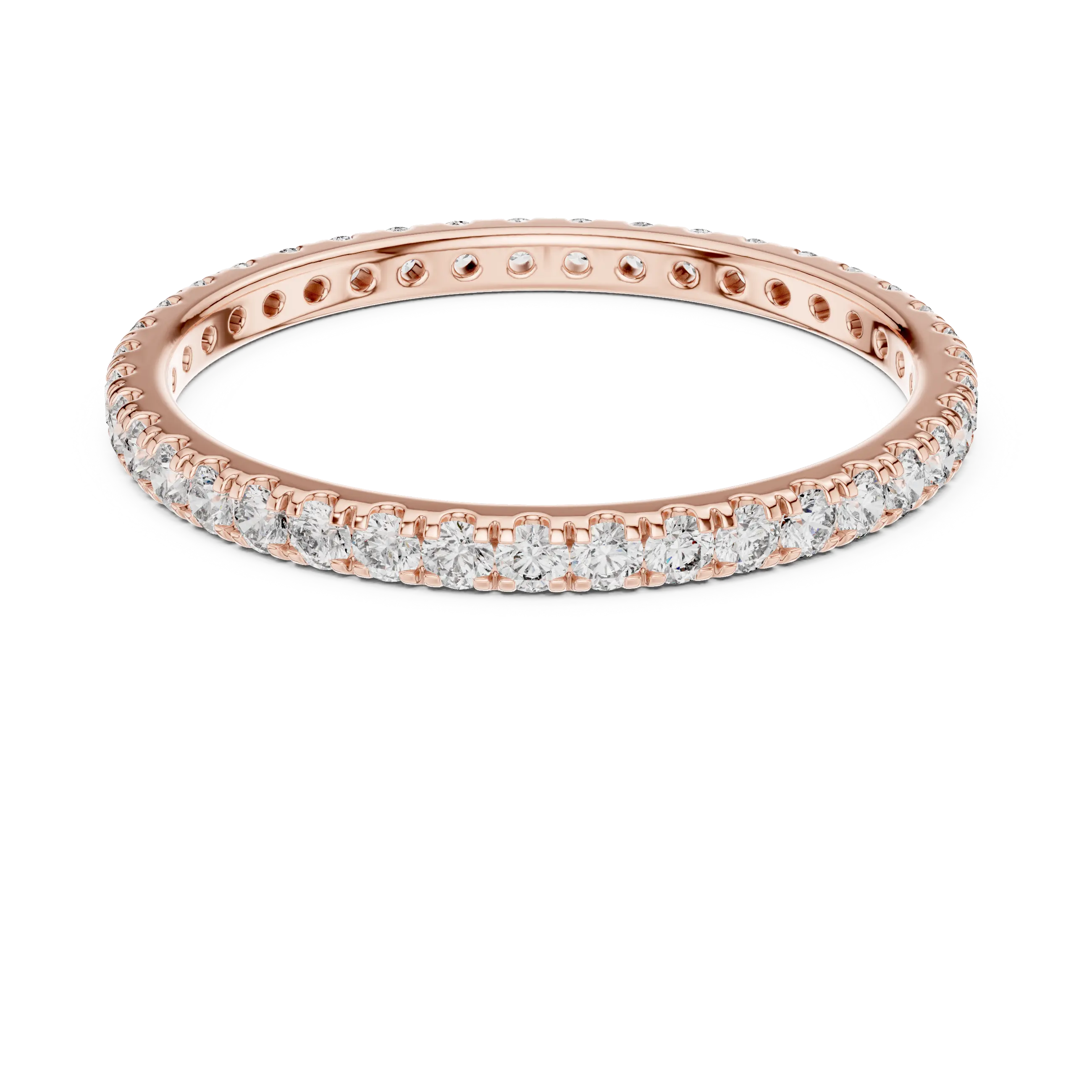 MJET029 - Slim Round Cut Diamond Eternity Band