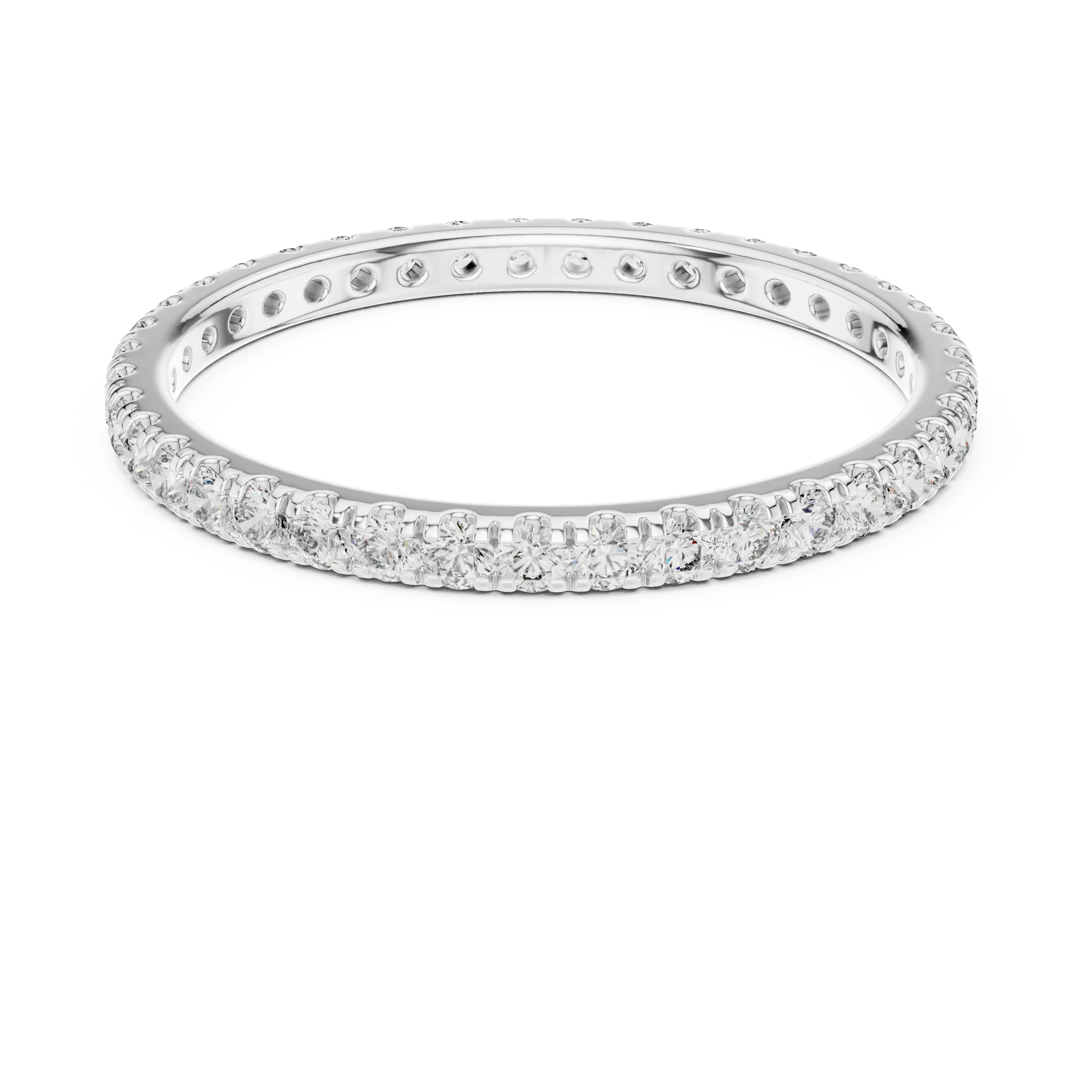 MJET029 - Slim Round Cut Diamond Eternity Band