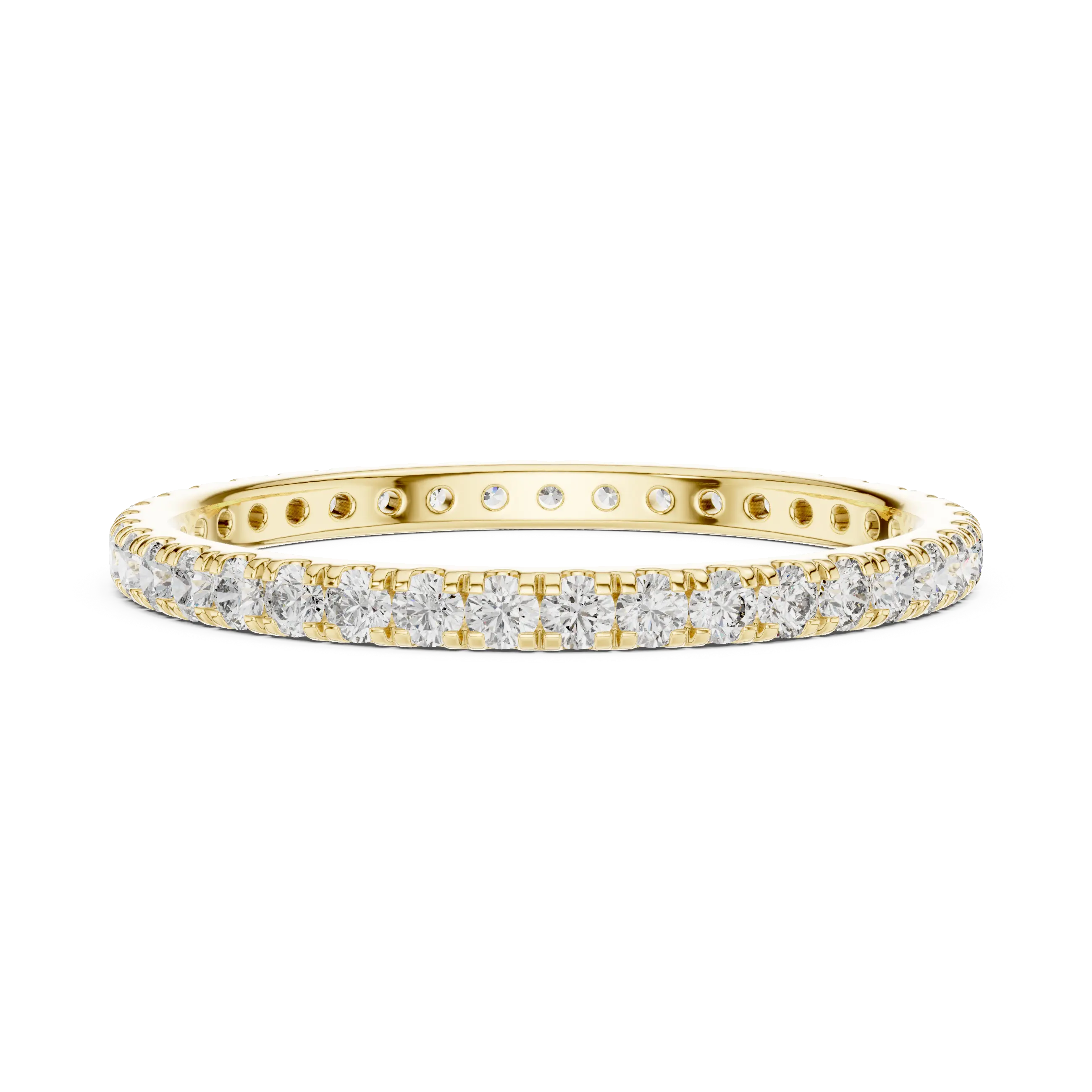 MJET029 - Slim Round Cut Diamond Eternity Band
