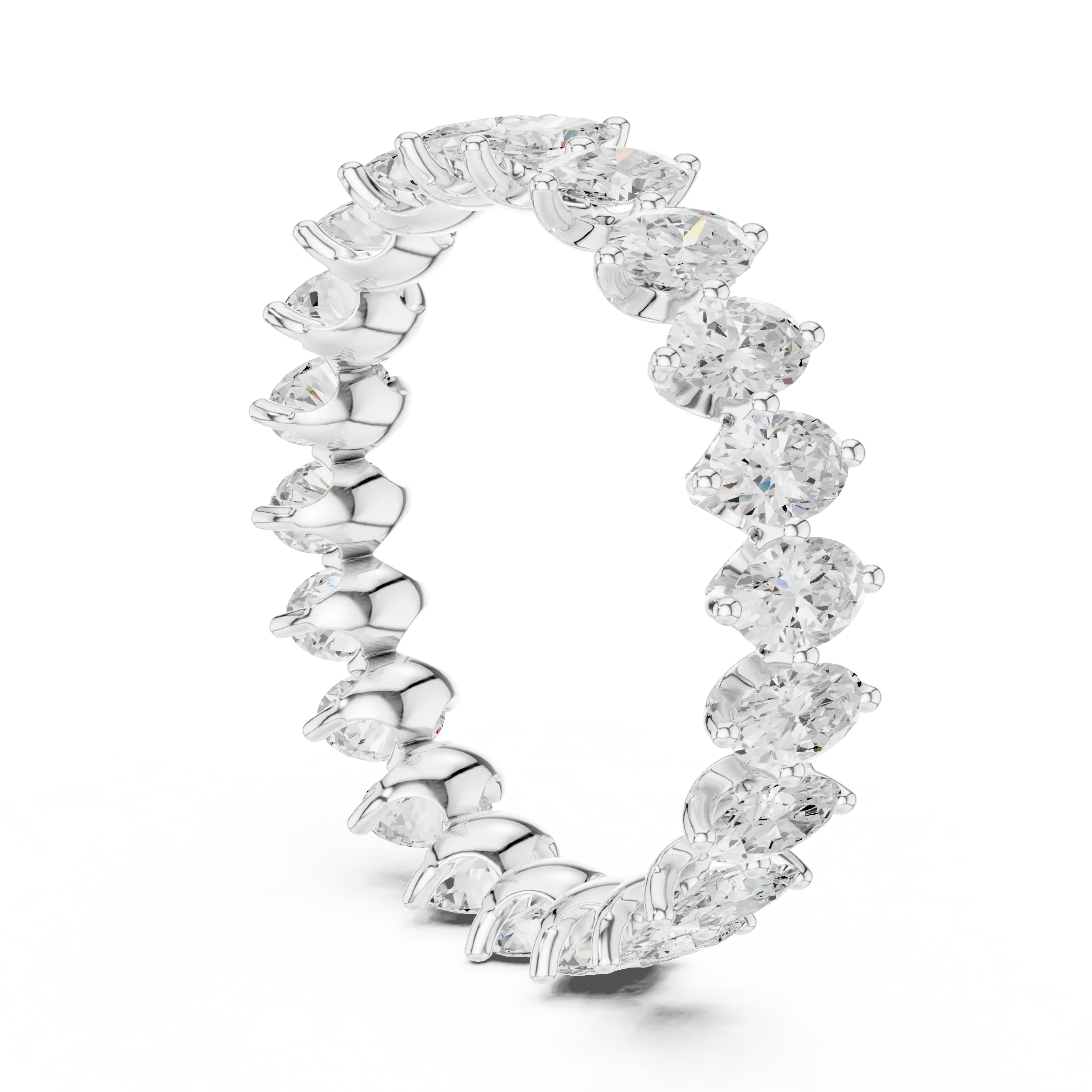MJET043 - Vertical Marquise Prong Set Diamond Eternity Ring
