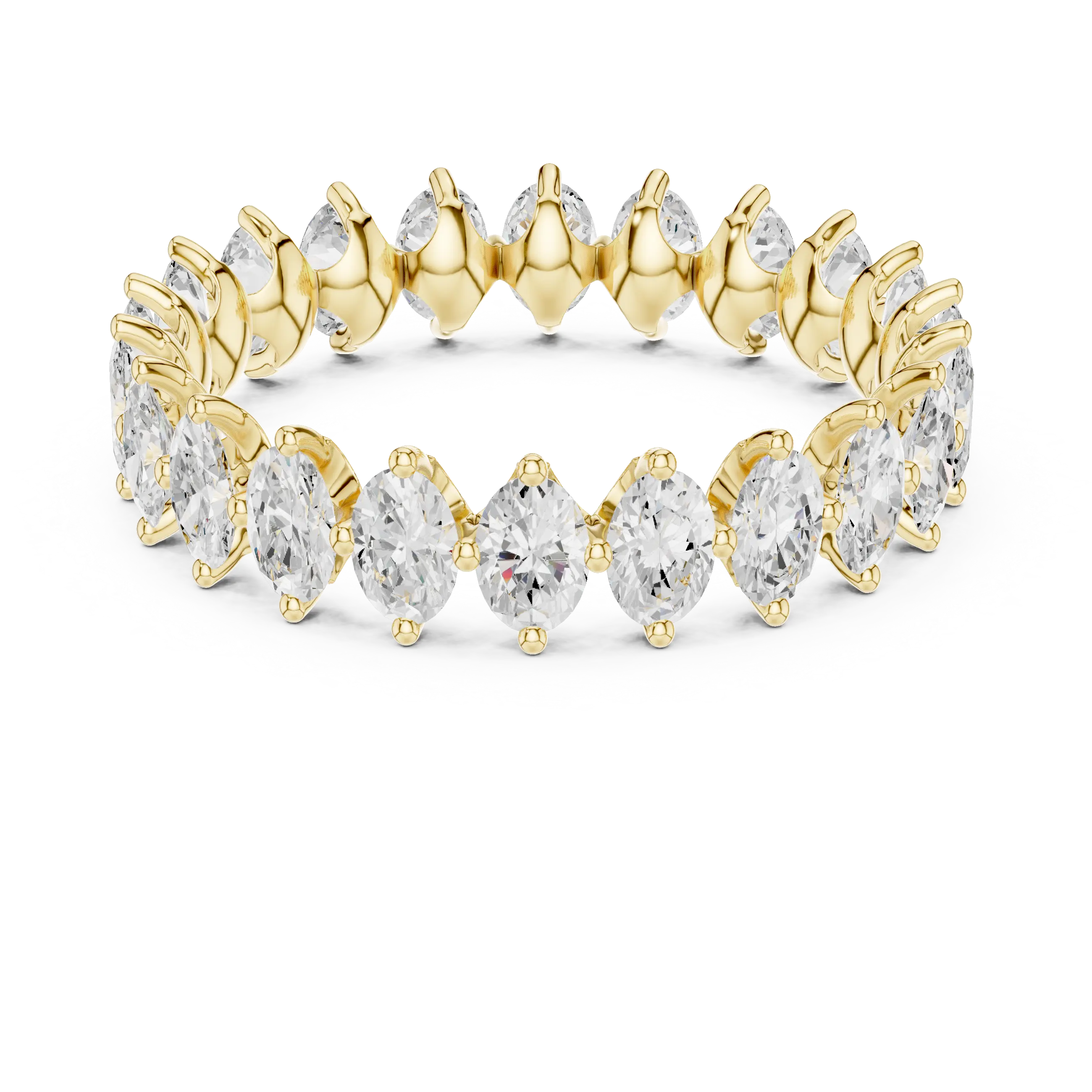 MJET043 - Vertical Marquise Prong Set Diamond Eternity Ring