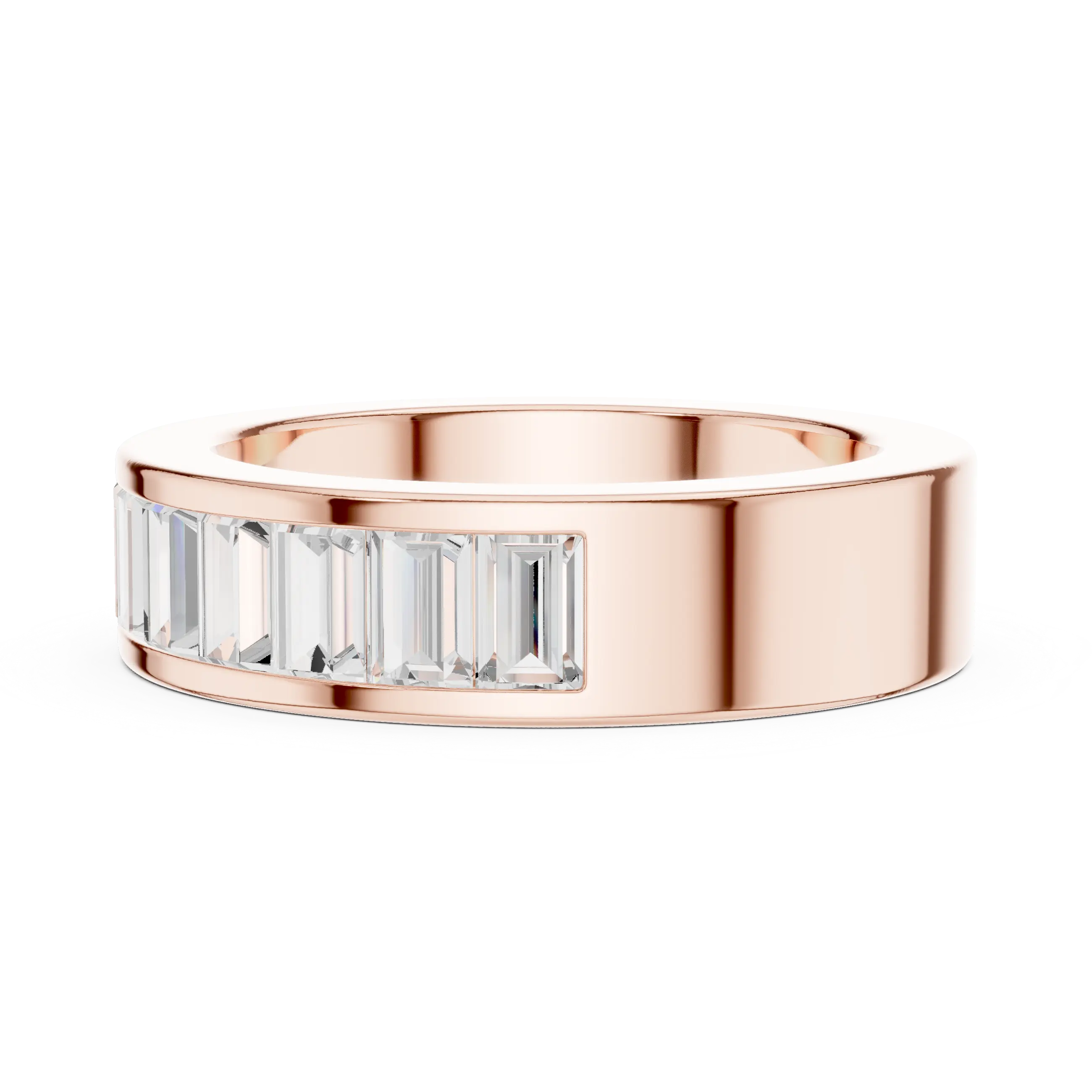 MJET044 - Channel Set Baguette Cut Full Eternity Band