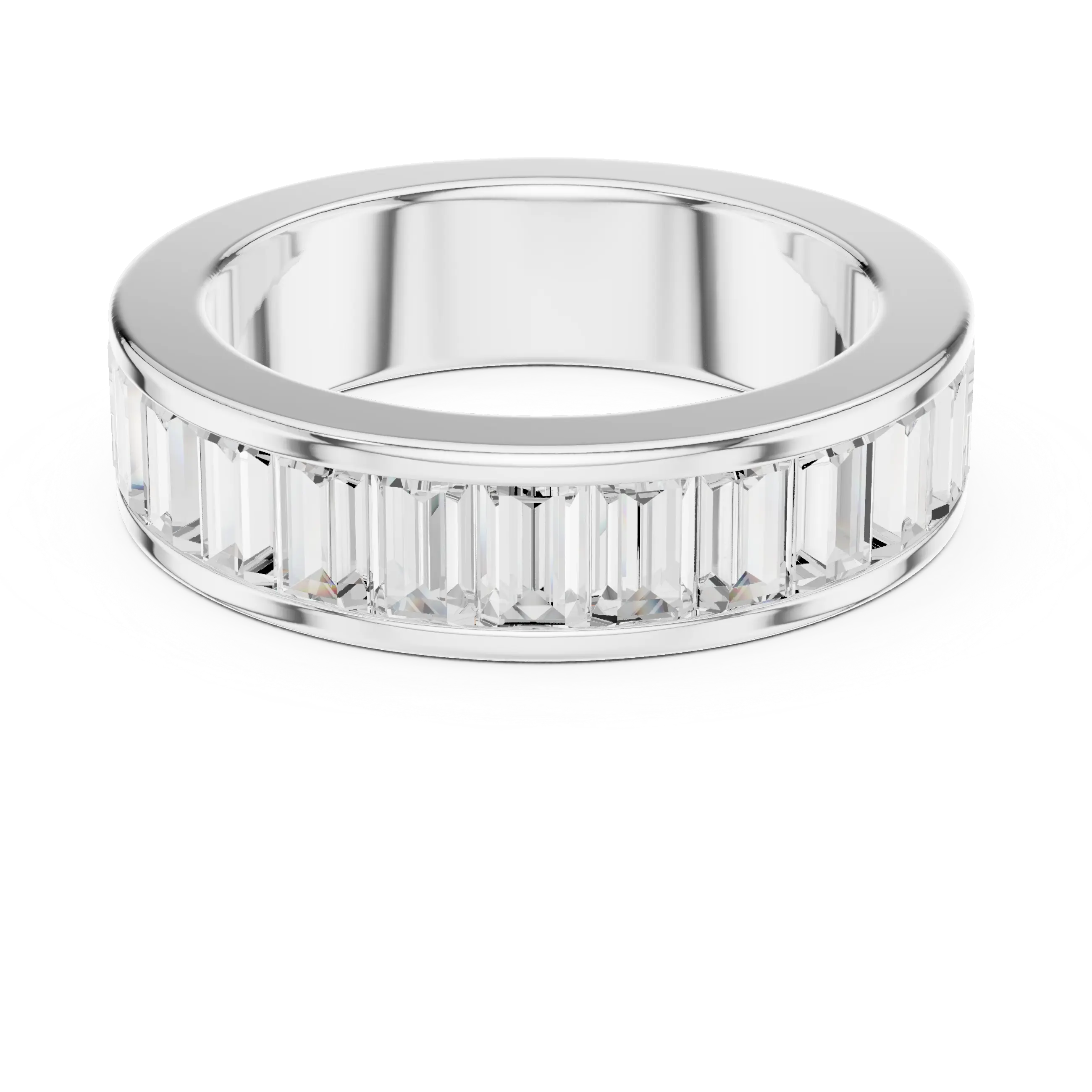 MJET044 - Channel Set Baguette Cut Full Eternity Band