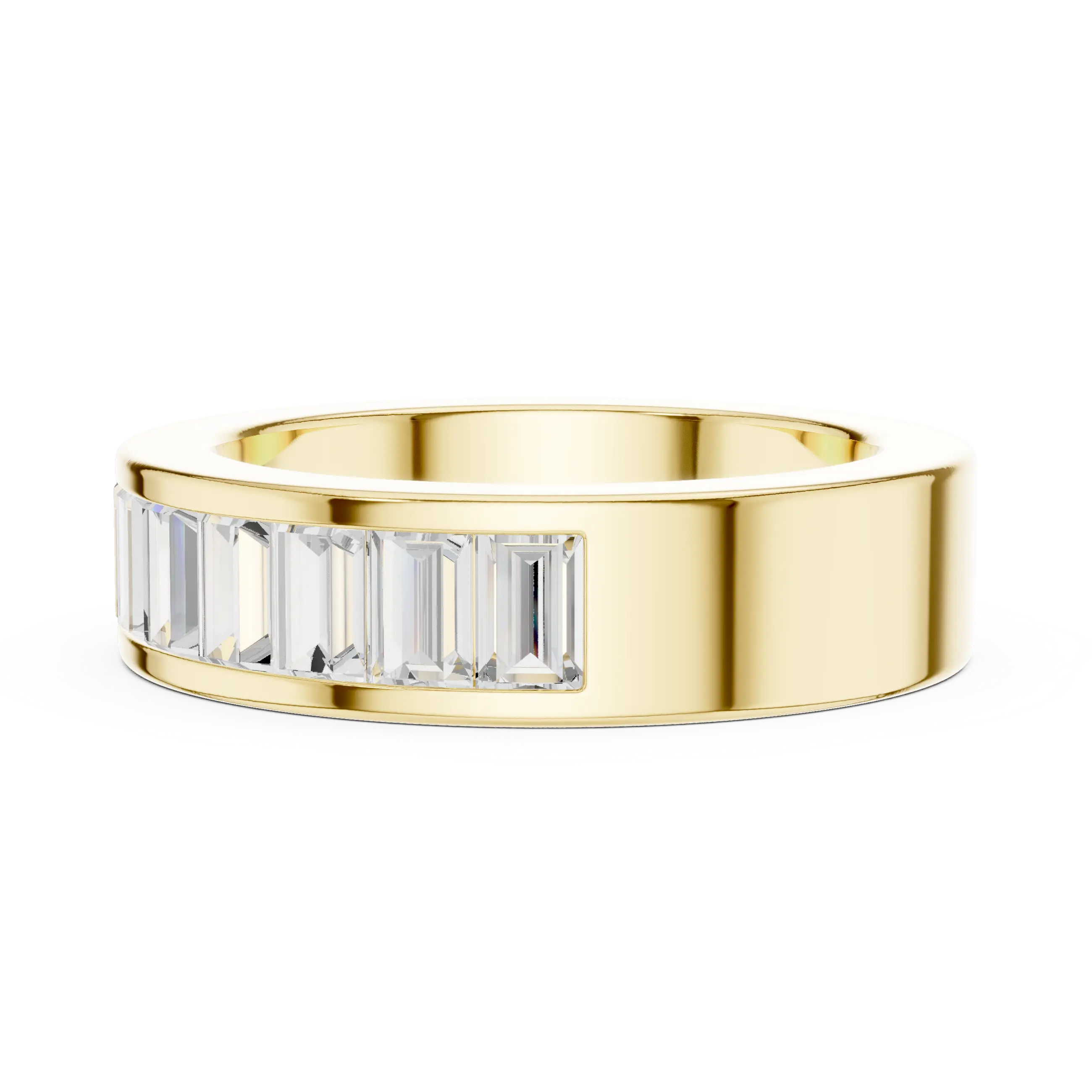 MJET044 - Channel Set Baguette Cut Full Eternity Band