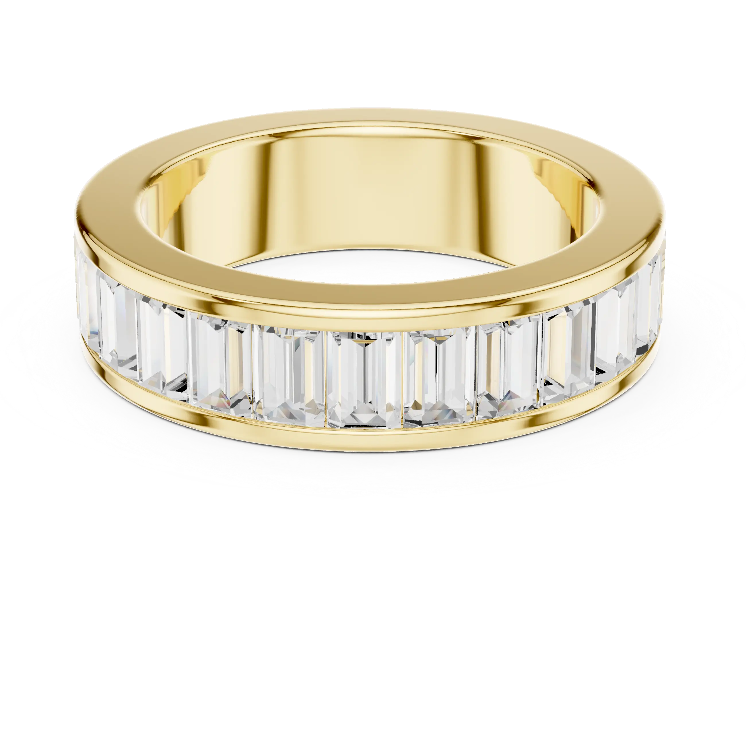 MJET044 - Channel Set Baguette Cut Full Eternity Band