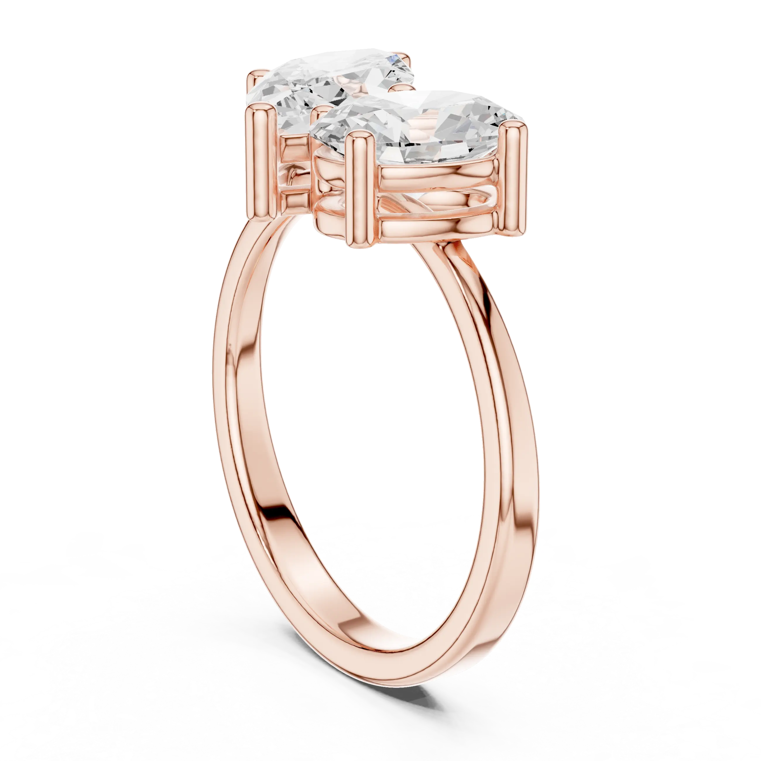 MJR0143 - Angled Marquise & Oval Cut Toi Et Moi Ring