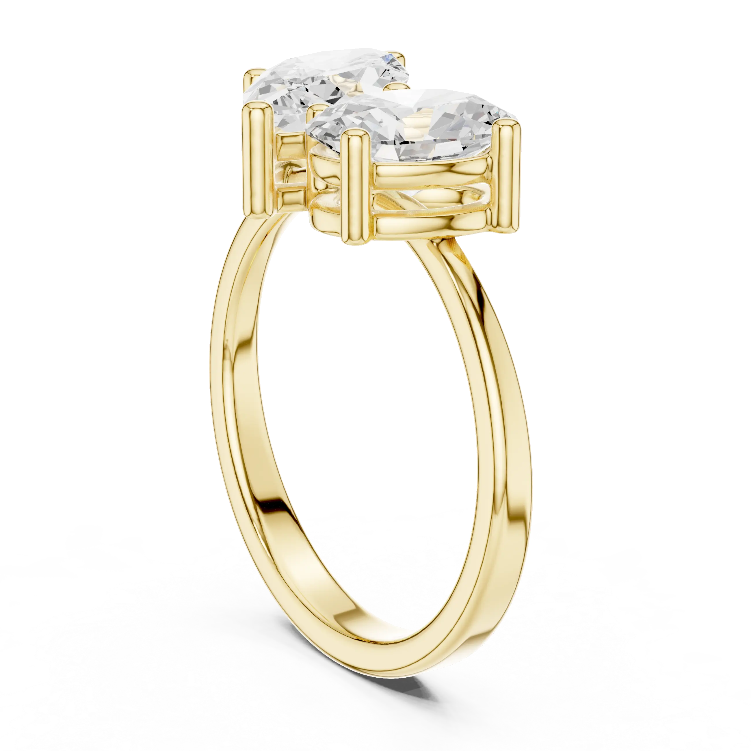 MJR0143 - Angled Marquise & Oval Cut Toi Et Moi Ring