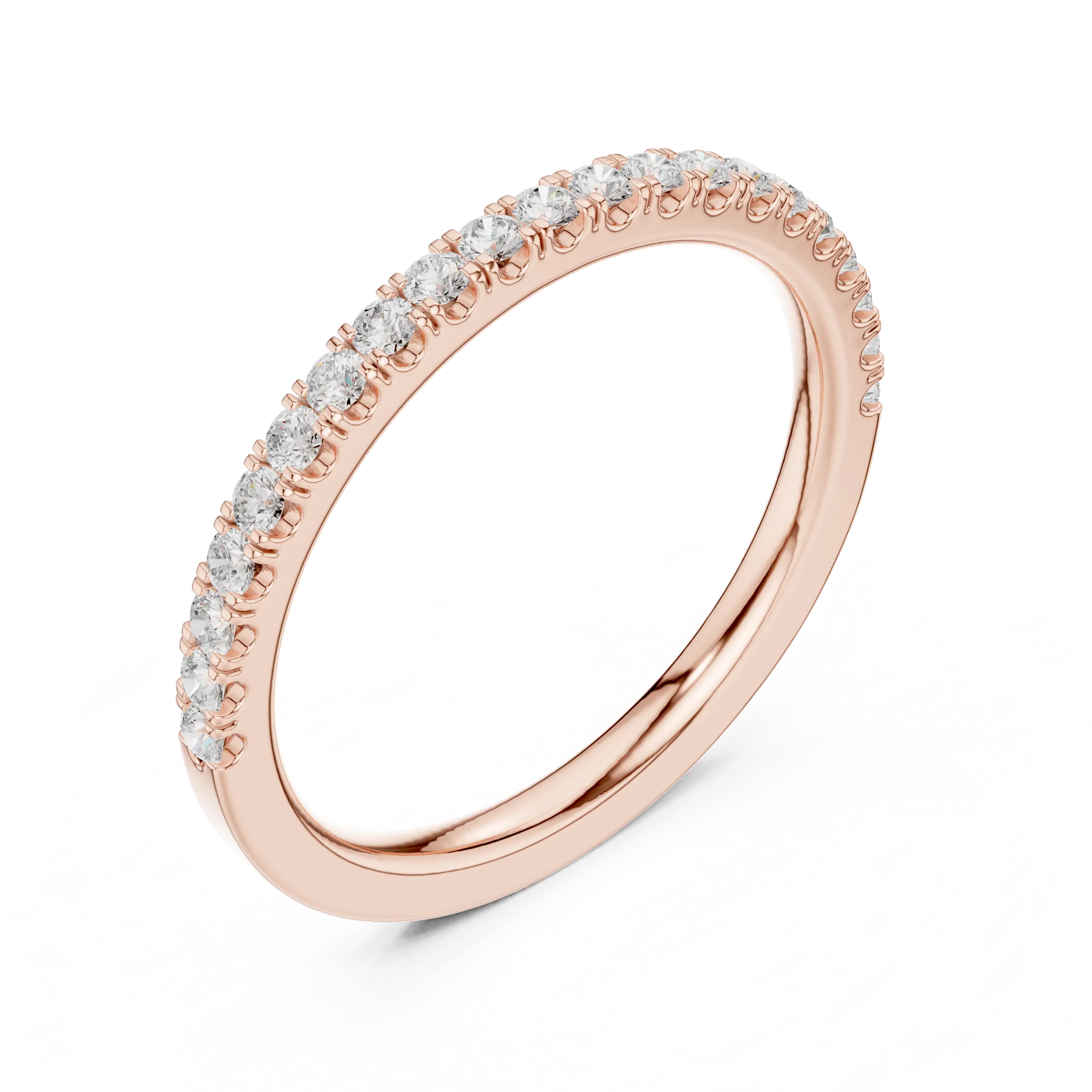 MJET011 - Classic Single Row Micro Prong Stacking Ring