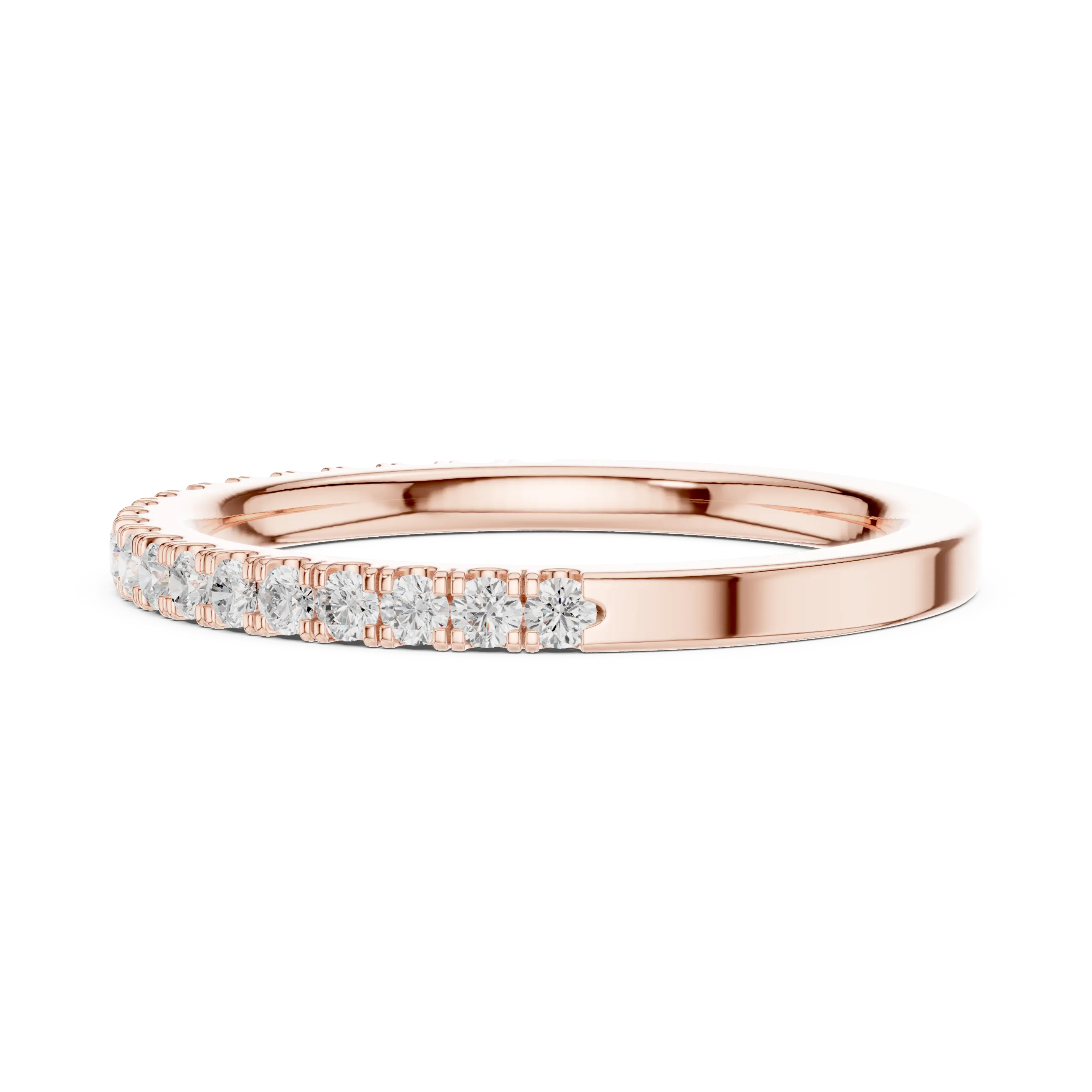 MJET011 - Classic Single Row Micro Prong Stacking Ring
