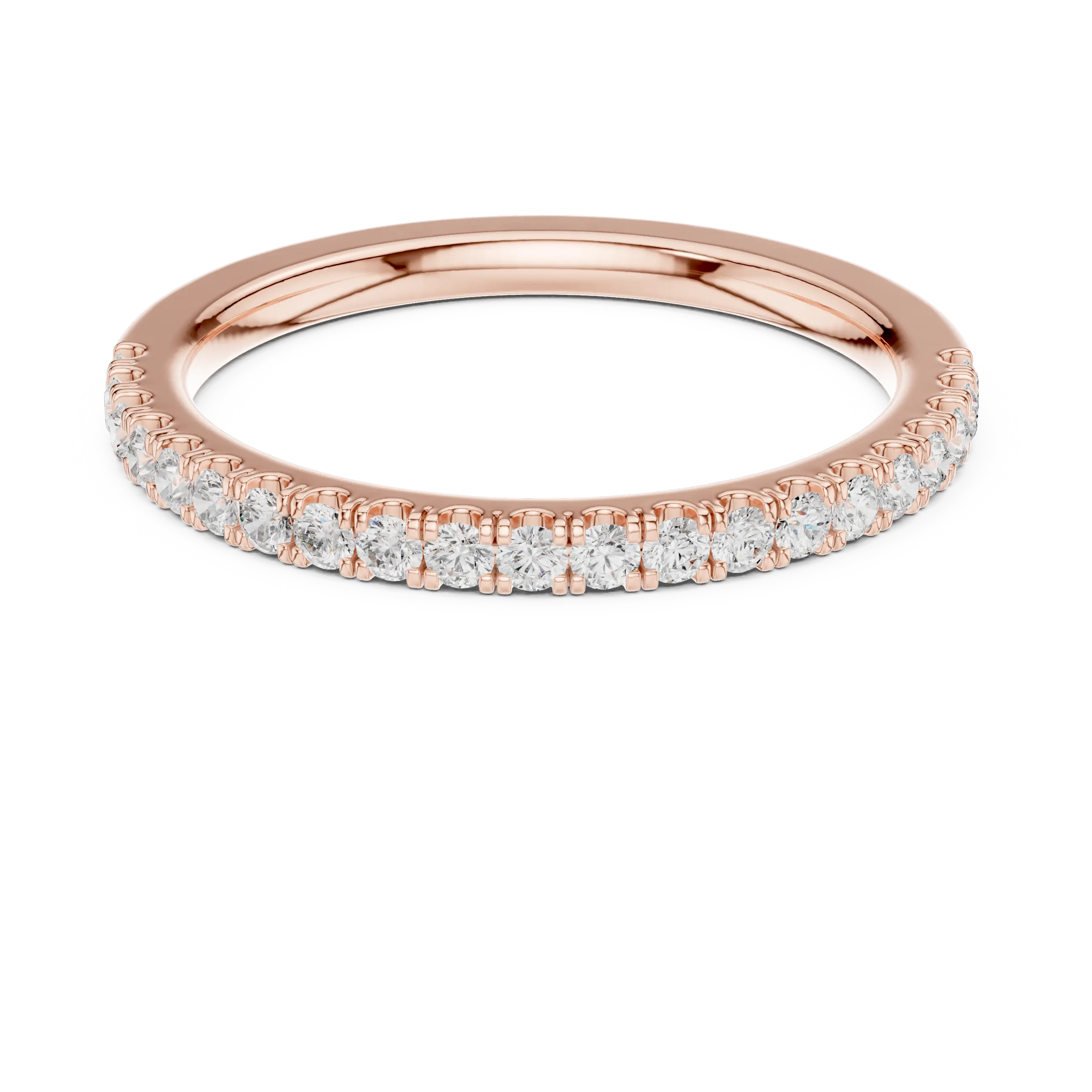 MJET011 - Classic Single Row Micro Prong Stacking Ring