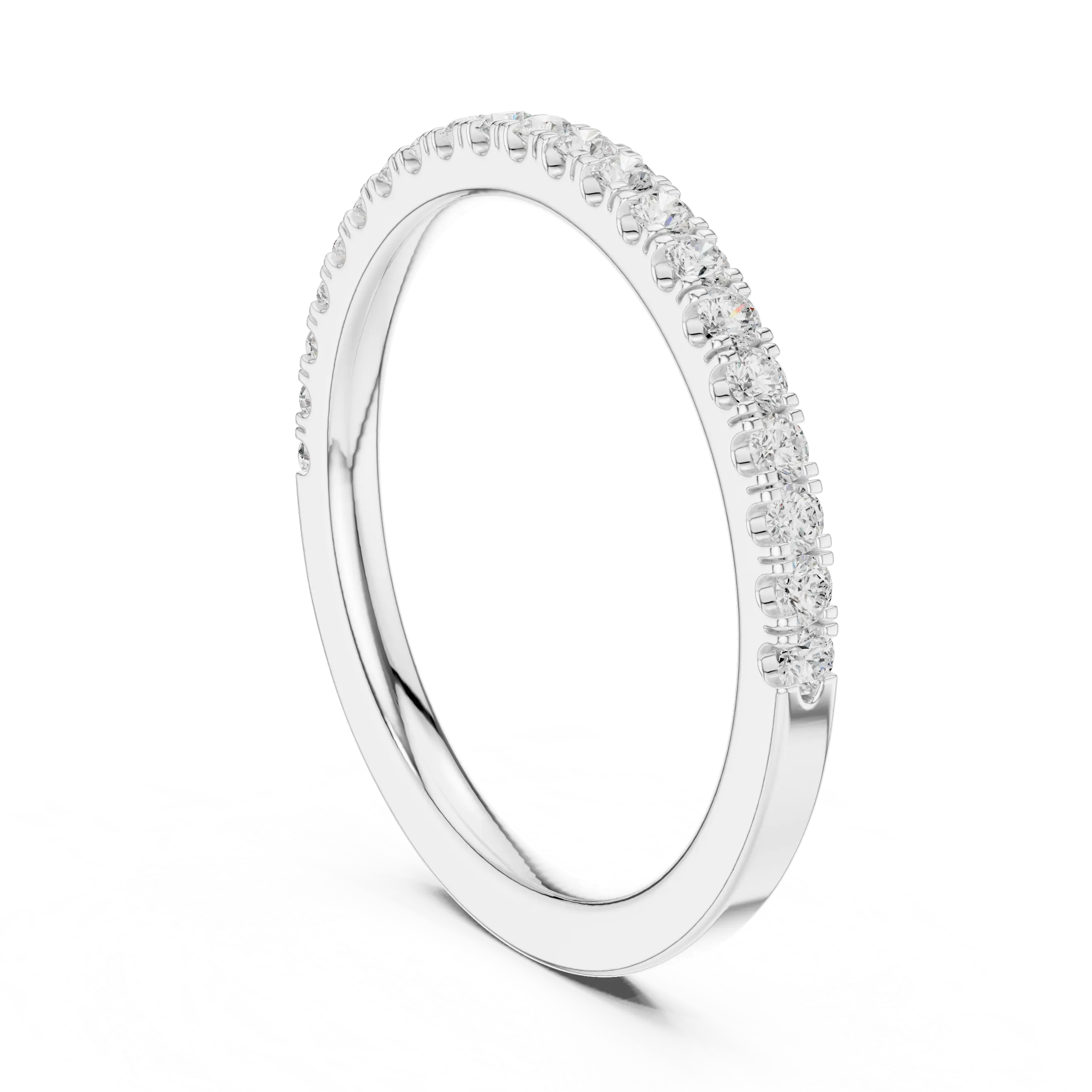 MJET011 - Classic Single Row Micro Prong Stacking Ring