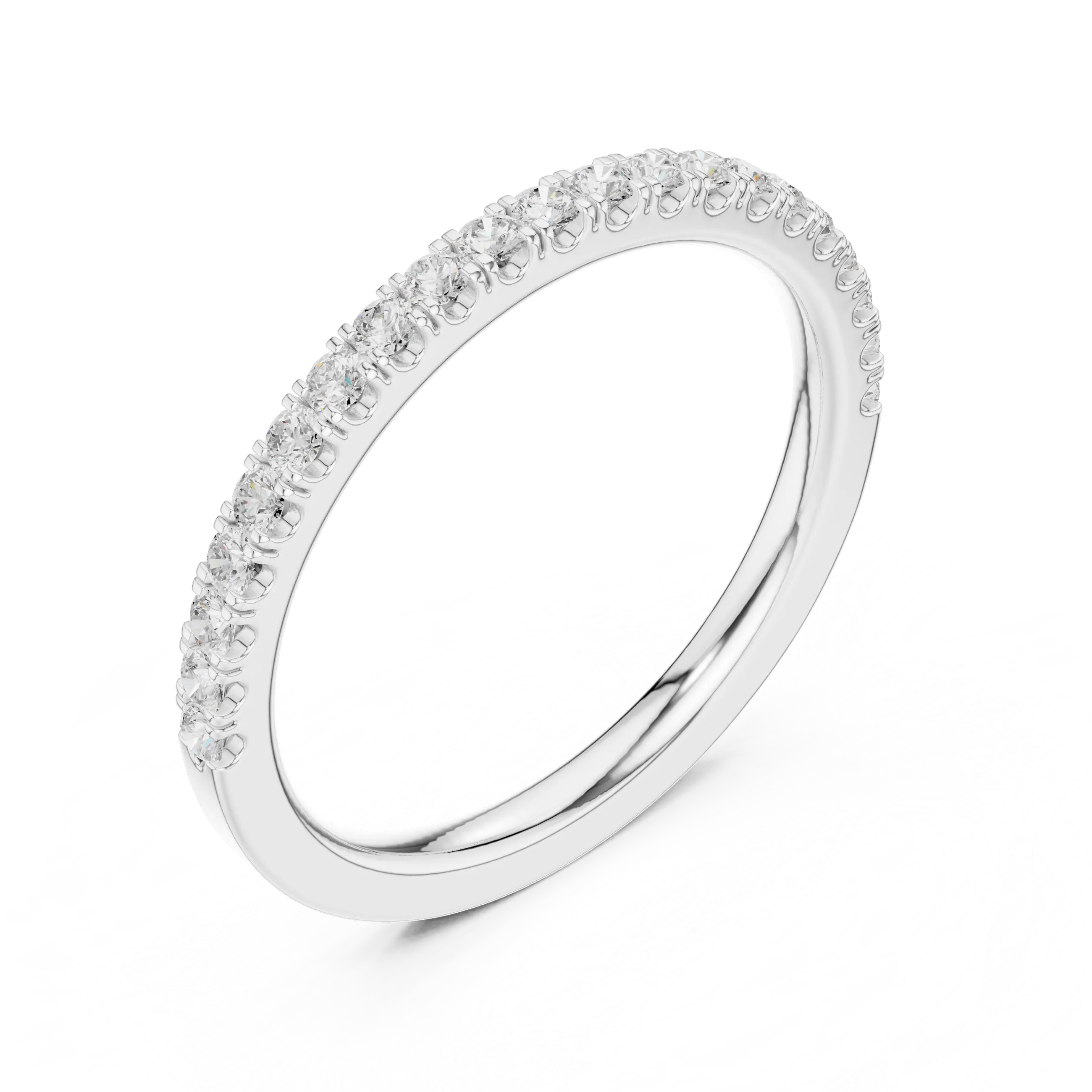 MJET011 - Classic Single Row Micro Prong Stacking Ring