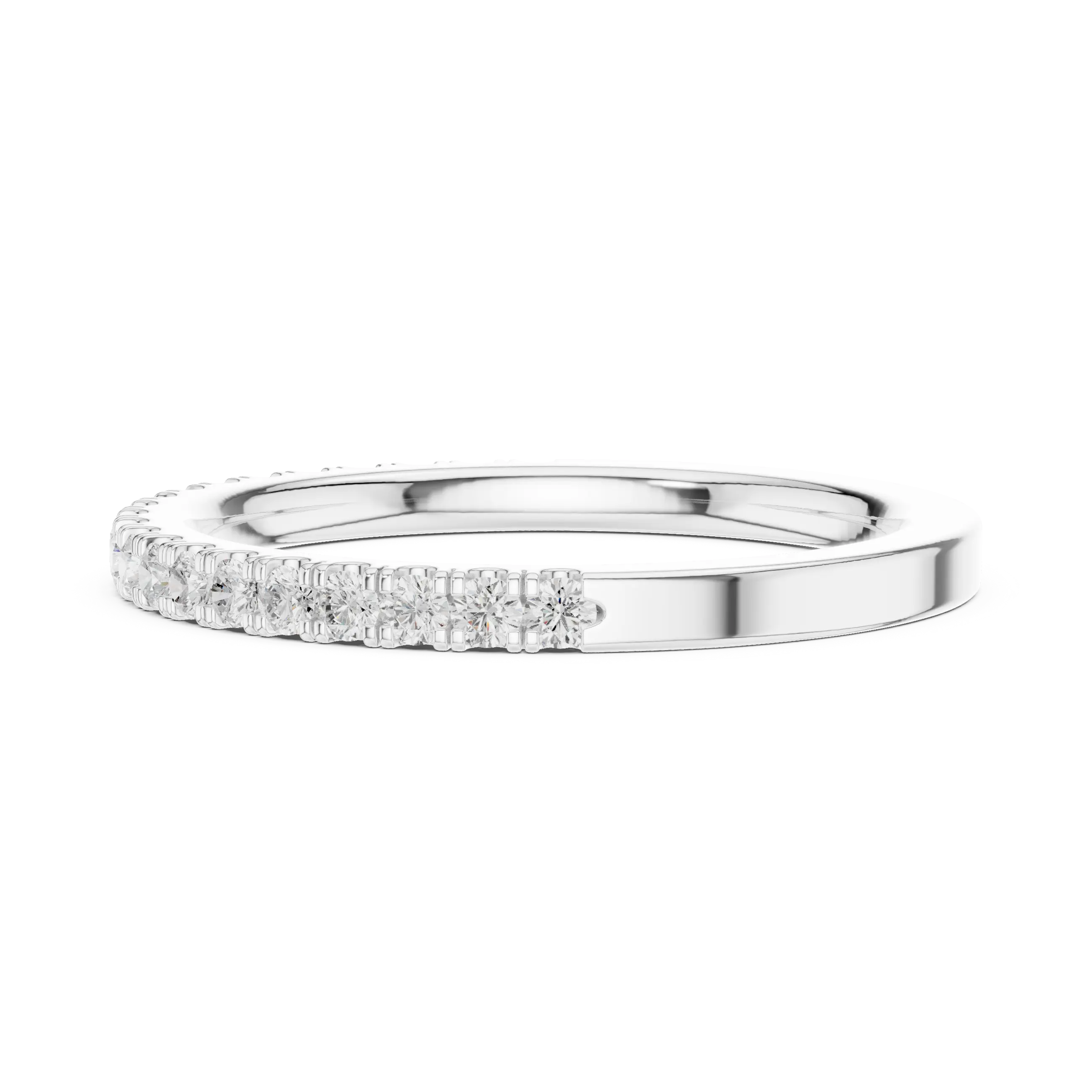 MJET011 - Classic Single Row Micro Prong Stacking Ring