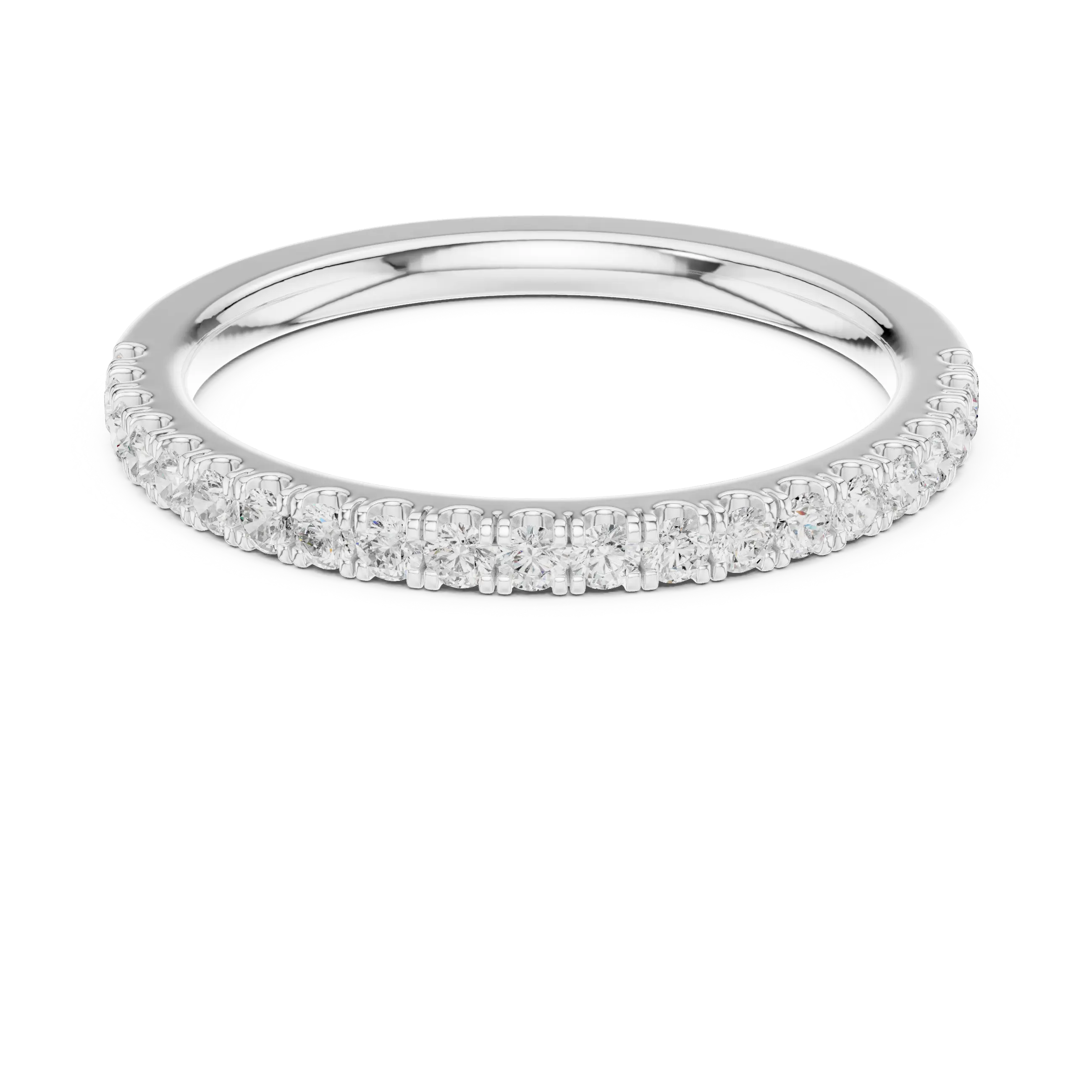 MJET011 - Classic Single Row Micro Prong Stacking Ring