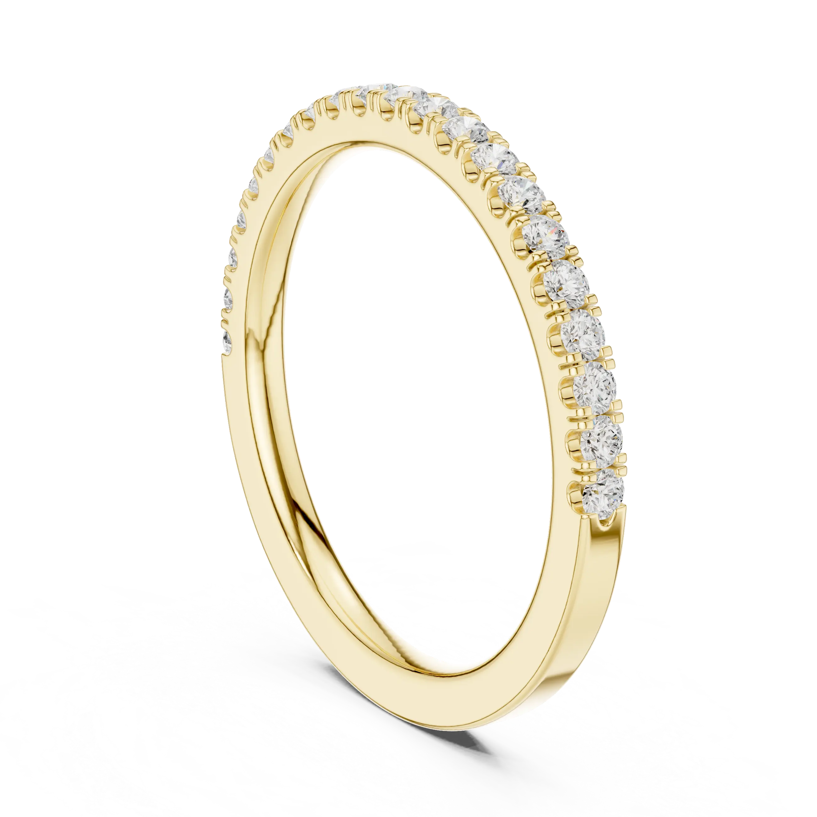 MJET011 - Classic Single Row Micro Prong Stacking Ring