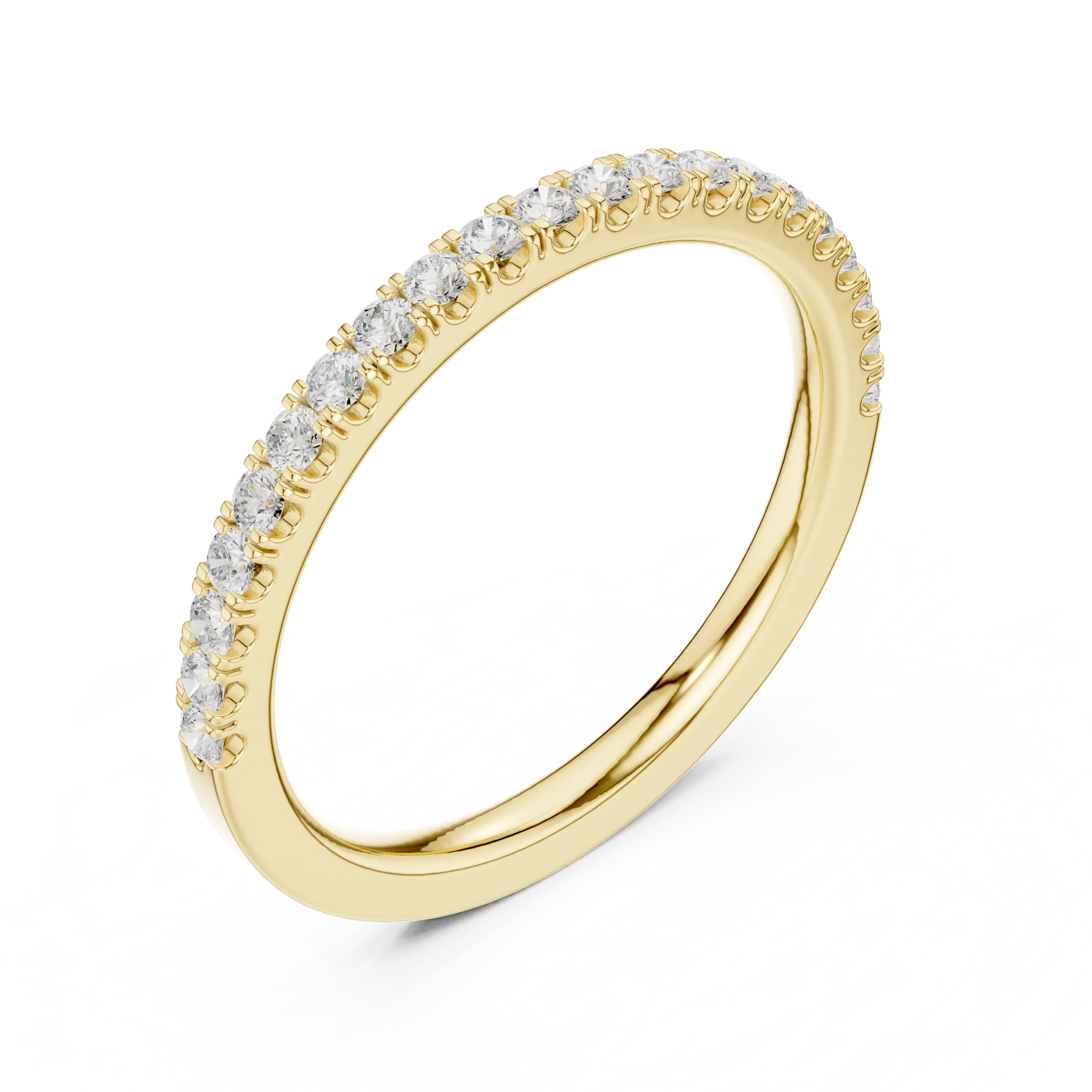 MJET011 - Classic Single Row Micro Prong Stacking Ring