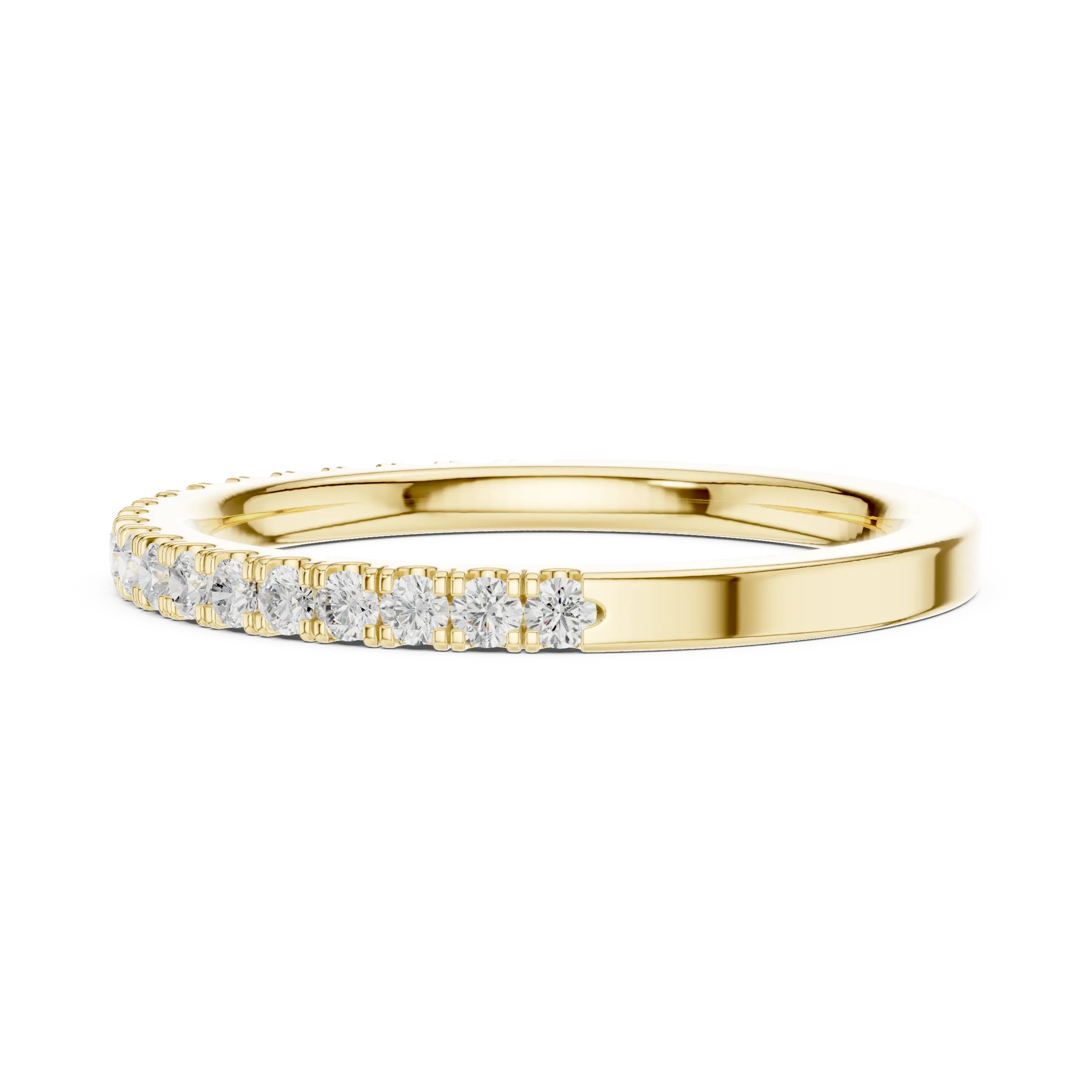MJET011 - Classic Single Row Micro Prong Stacking Ring