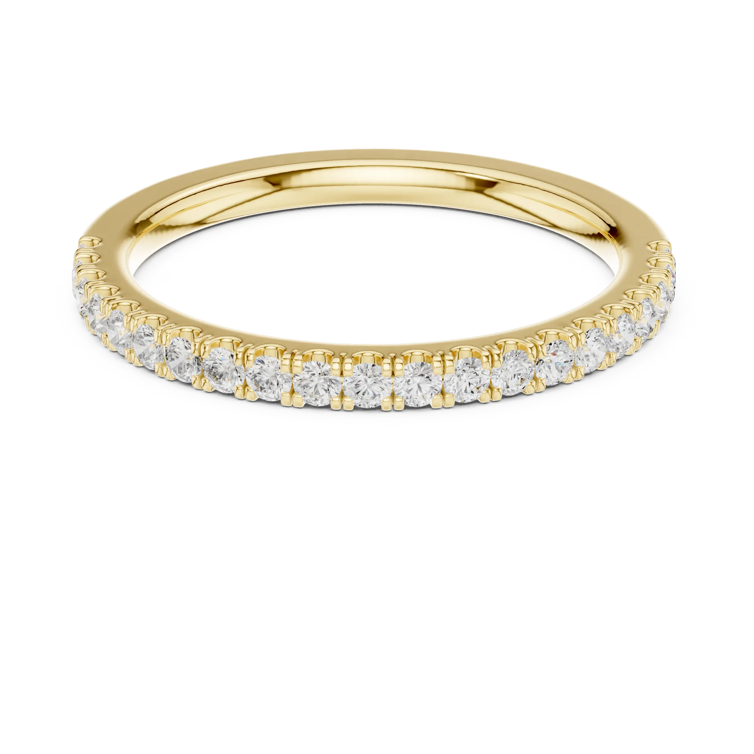 MJET011 - Classic Single Row Micro Prong Stacking Ring