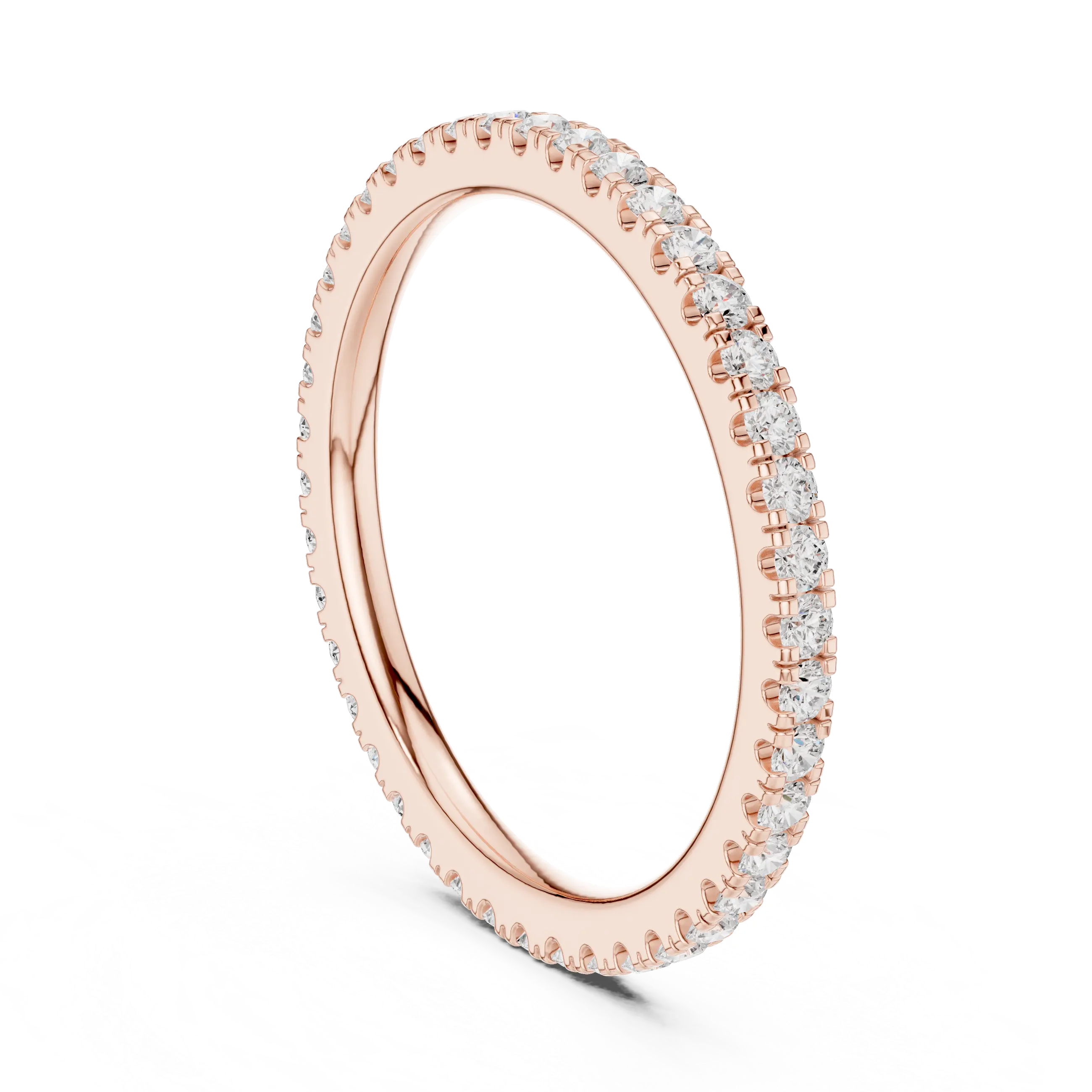 MJET012 - Round Brilliant Pavé Full Eternity Band