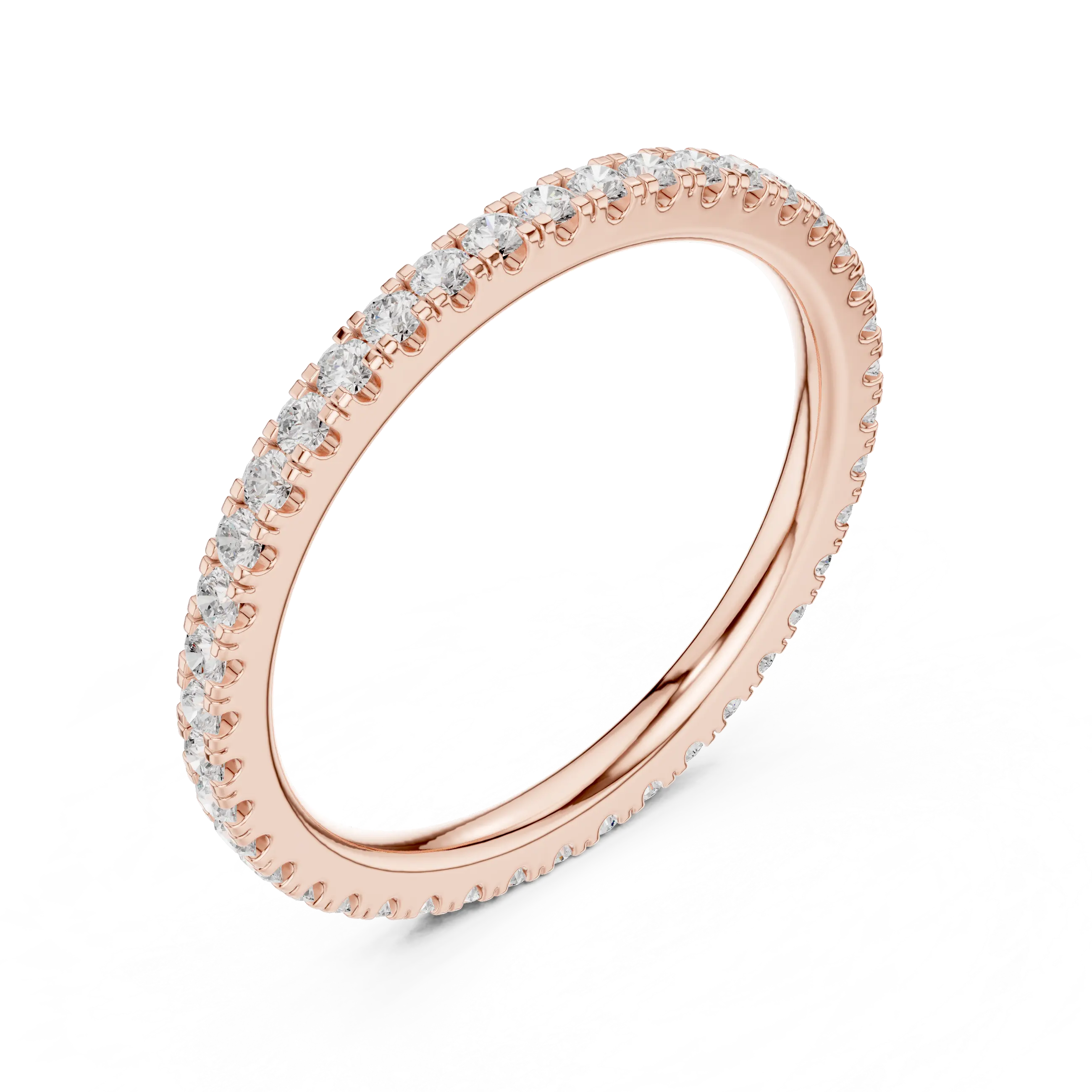 MJET012 - Round Brilliant Pavé Full Eternity Band