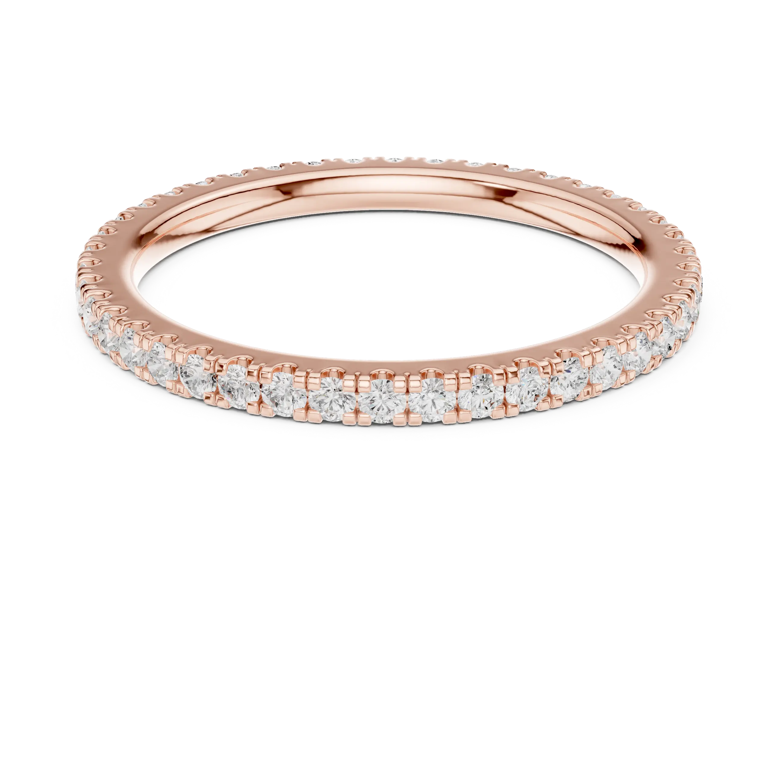 MJET012 - Round Brilliant Pavé Full Eternity Band