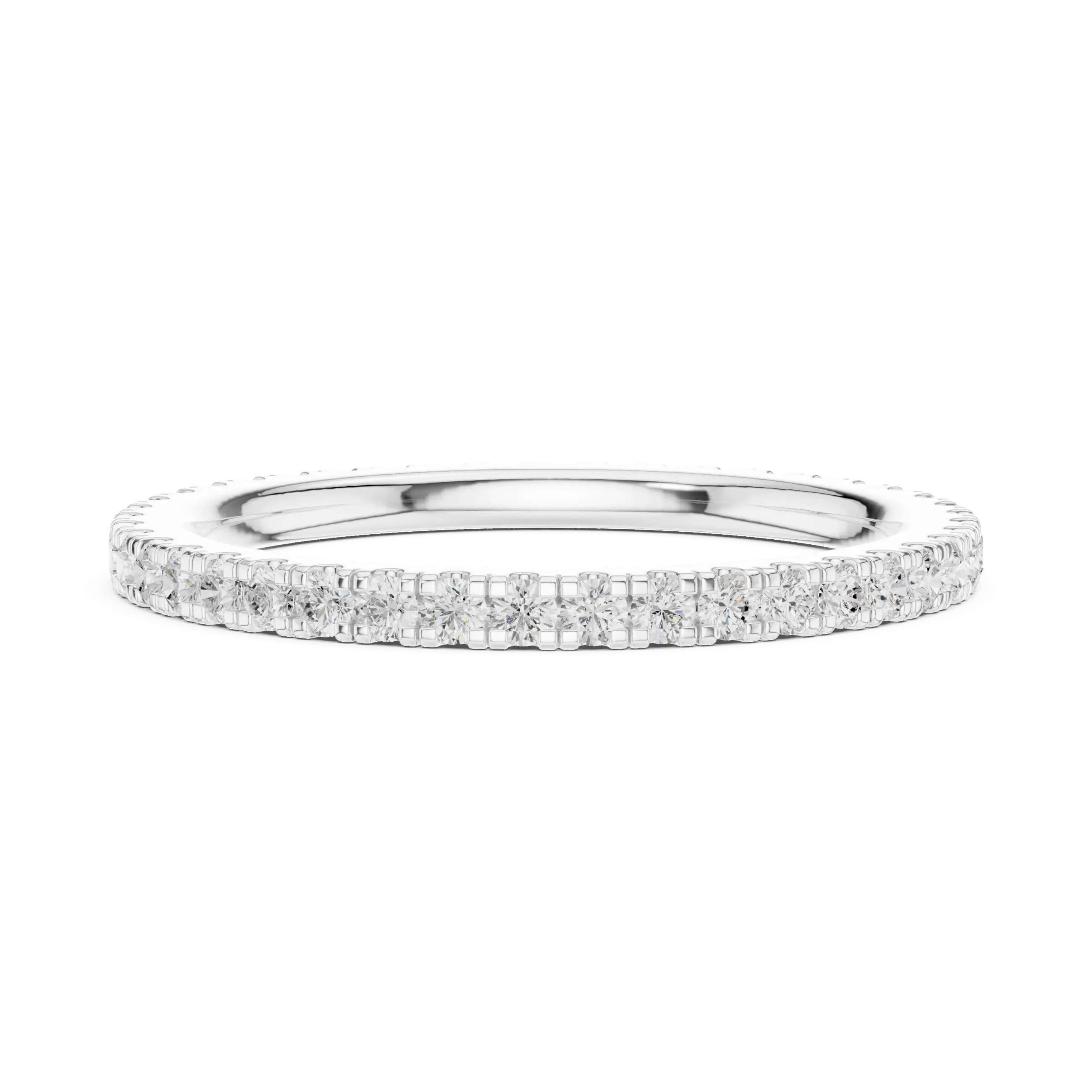 MJET012 - Round Brilliant Pavé Full Eternity Band