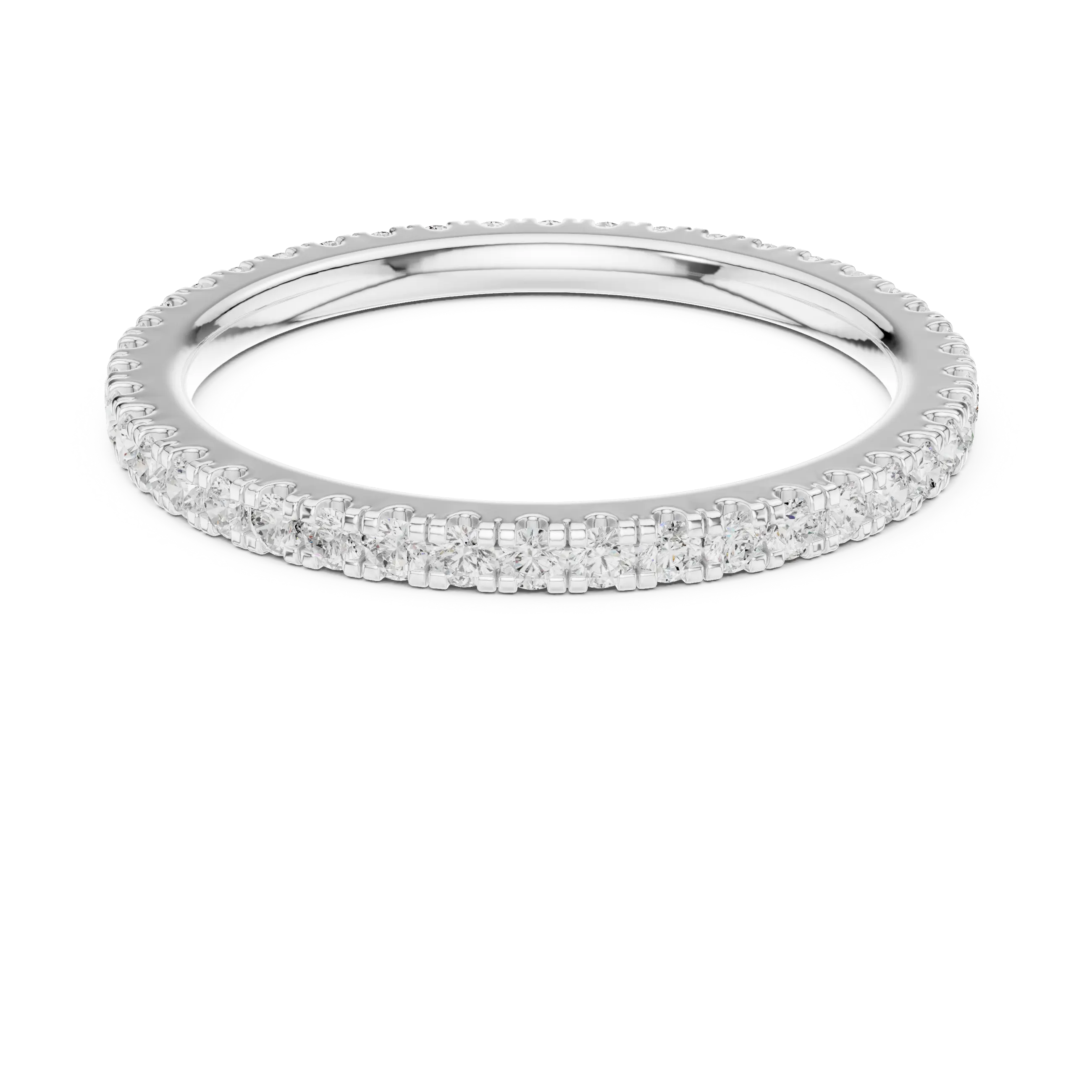 MJET012 - Round Brilliant Pavé Full Eternity Band