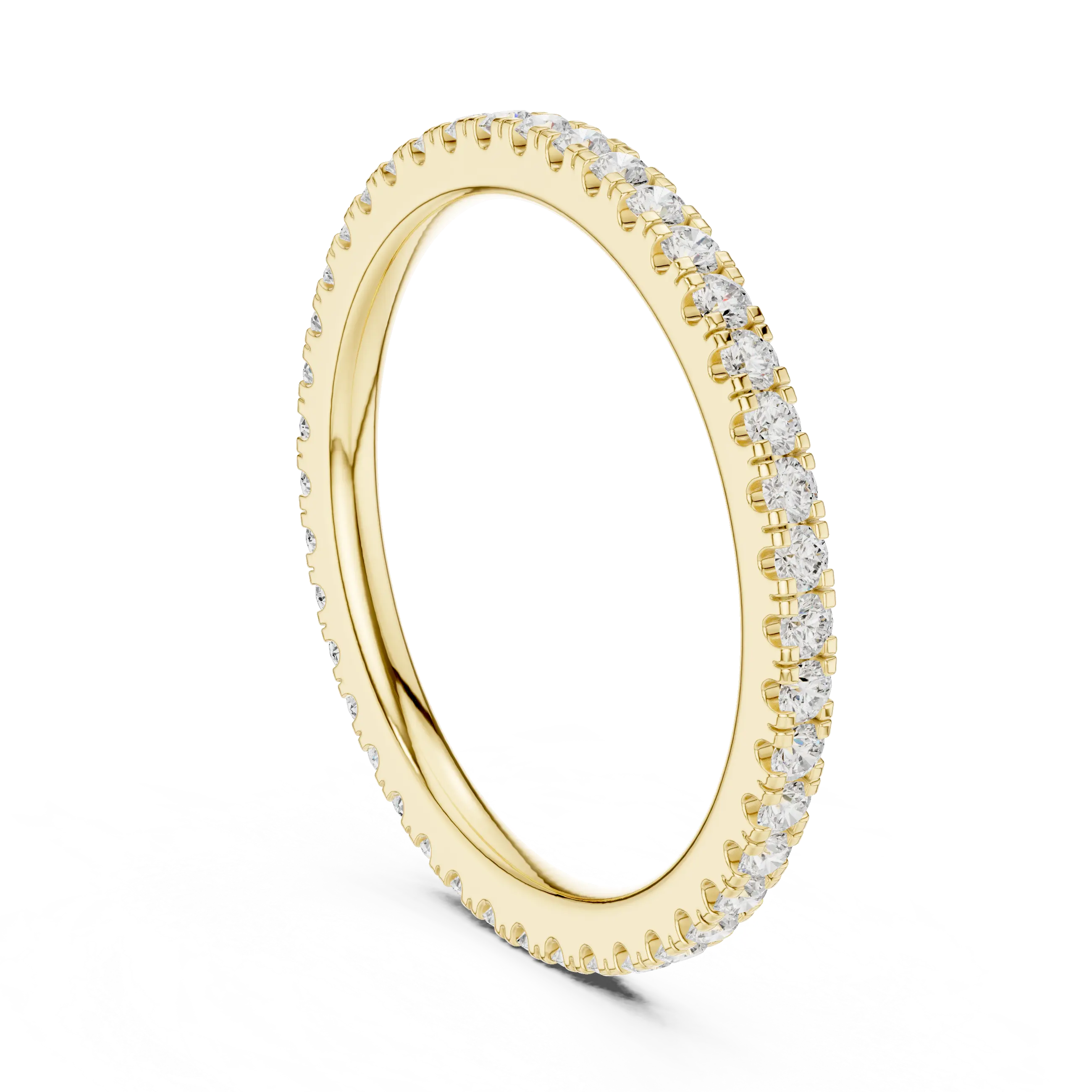 MJET012 - Round Brilliant Pavé Full Eternity Band