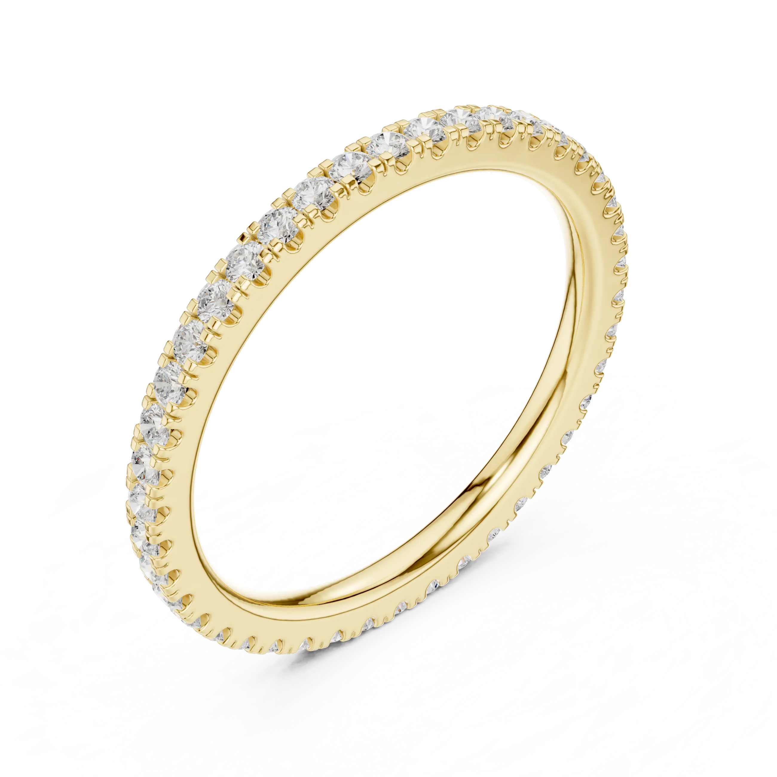 MJET012 - Round Brilliant Pavé Full Eternity Band