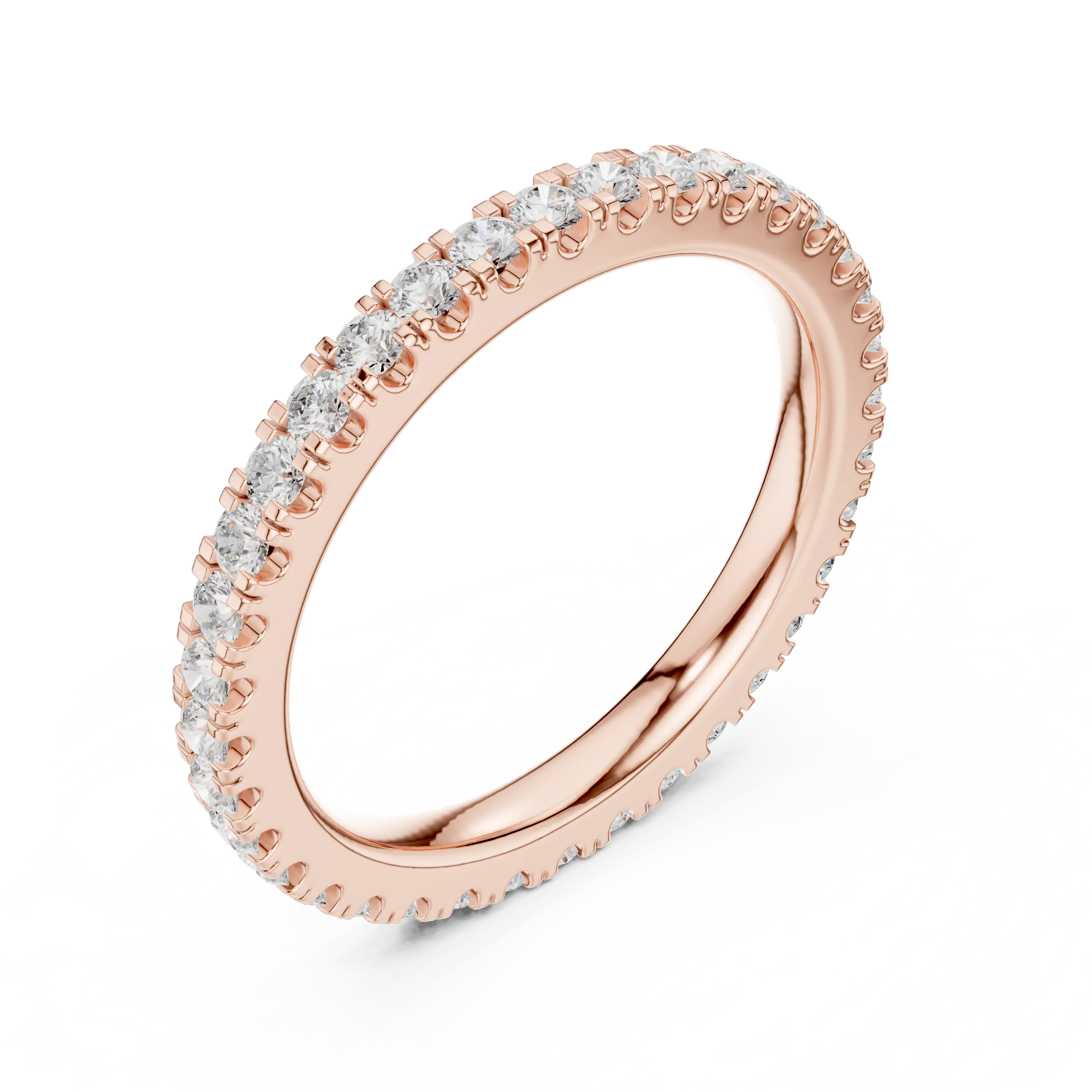 MJET013 - Round Brilliant Pavé Full Eternity Band