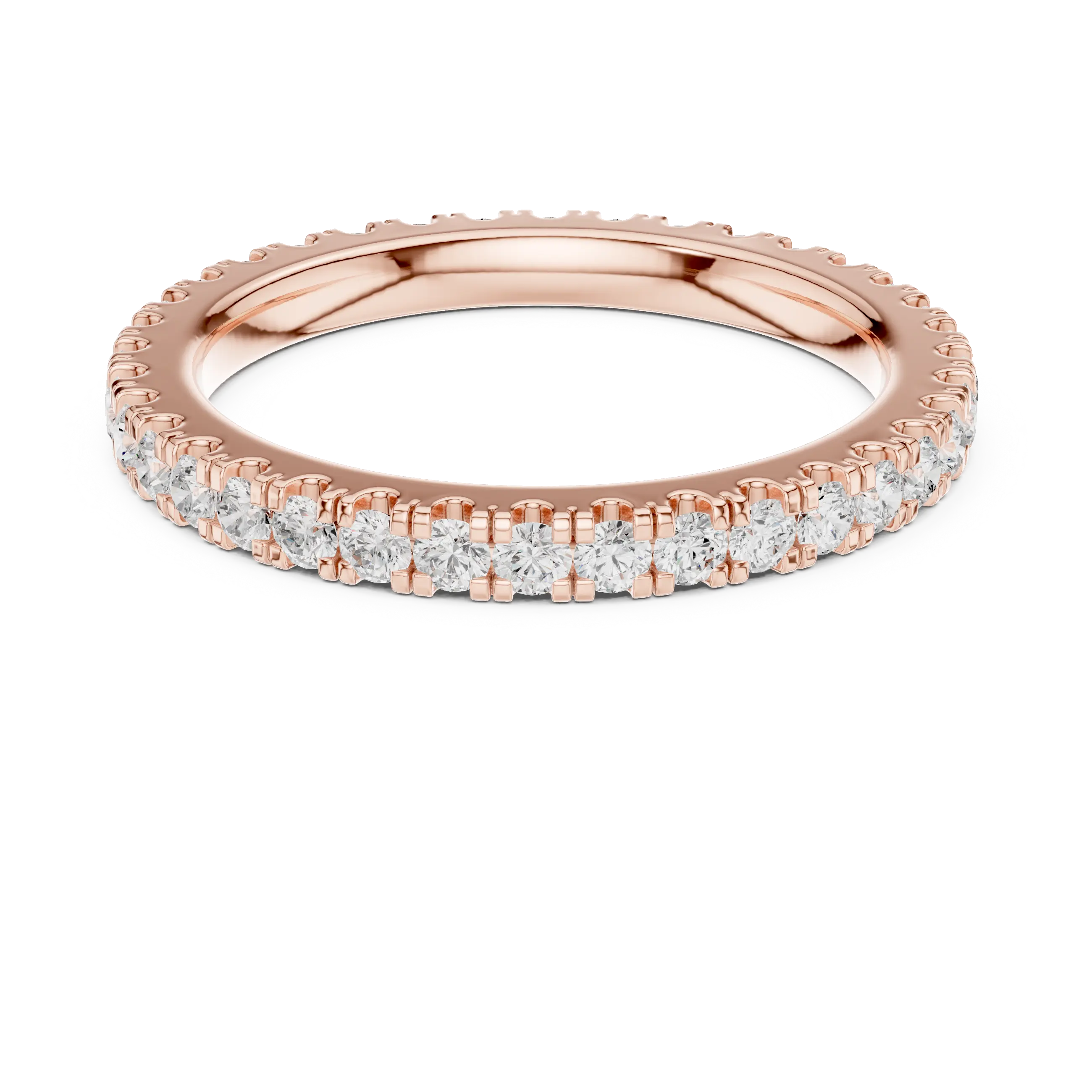MJET013 - Round Brilliant Pavé Full Eternity Band