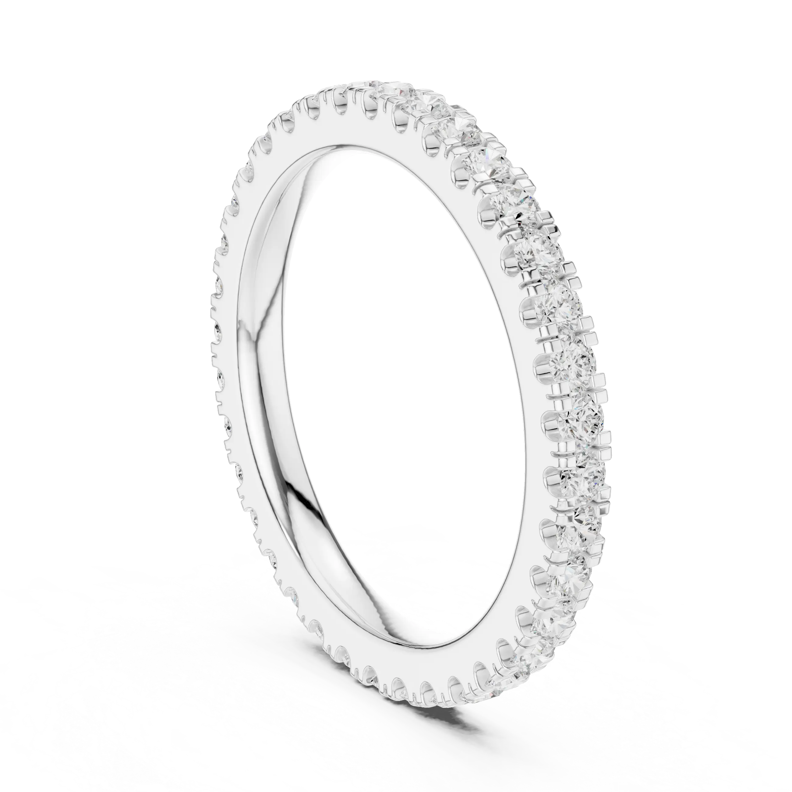 MJET013 - Round Brilliant Pavé Full Eternity Band