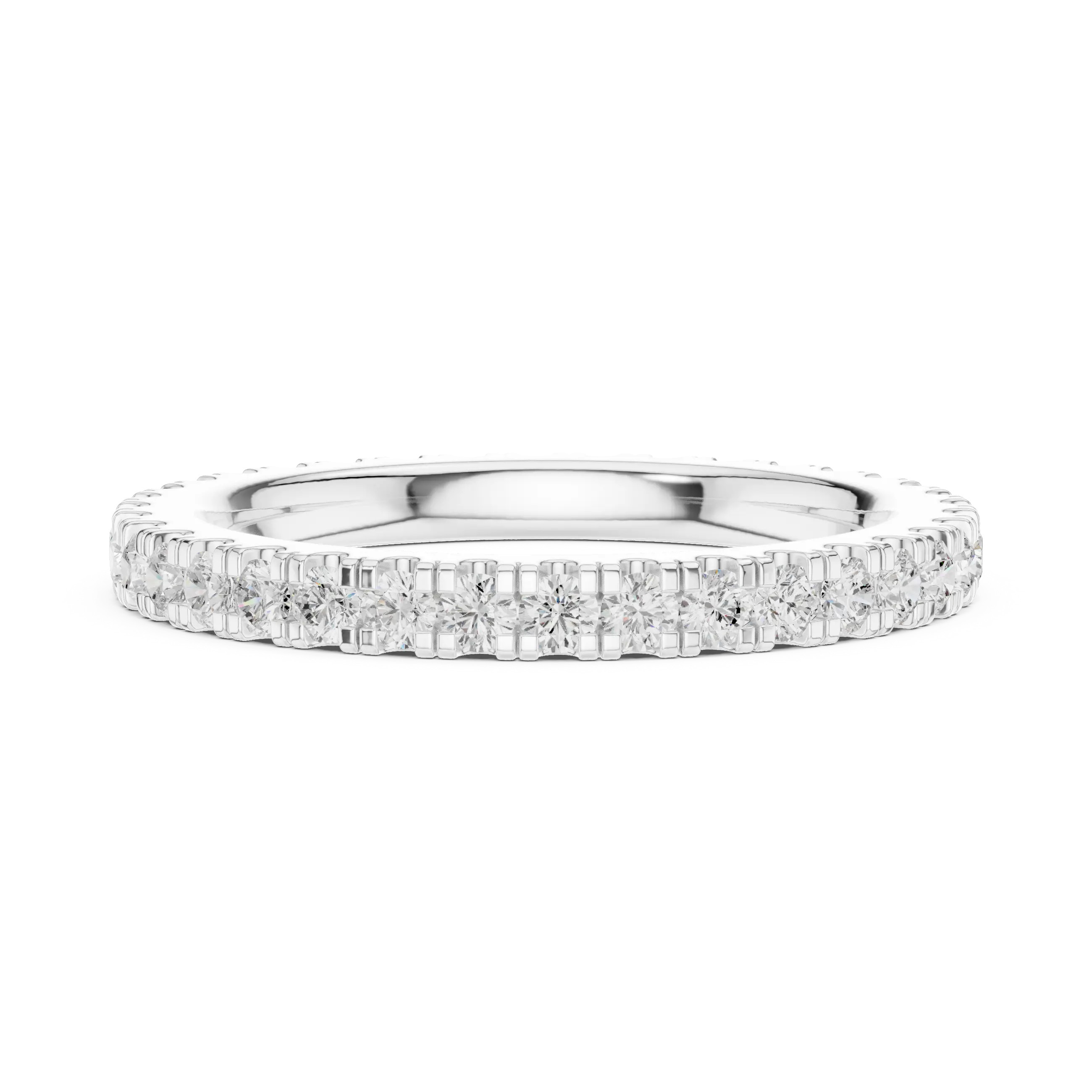 MJET013 - Round Brilliant Pavé Full Eternity Band
