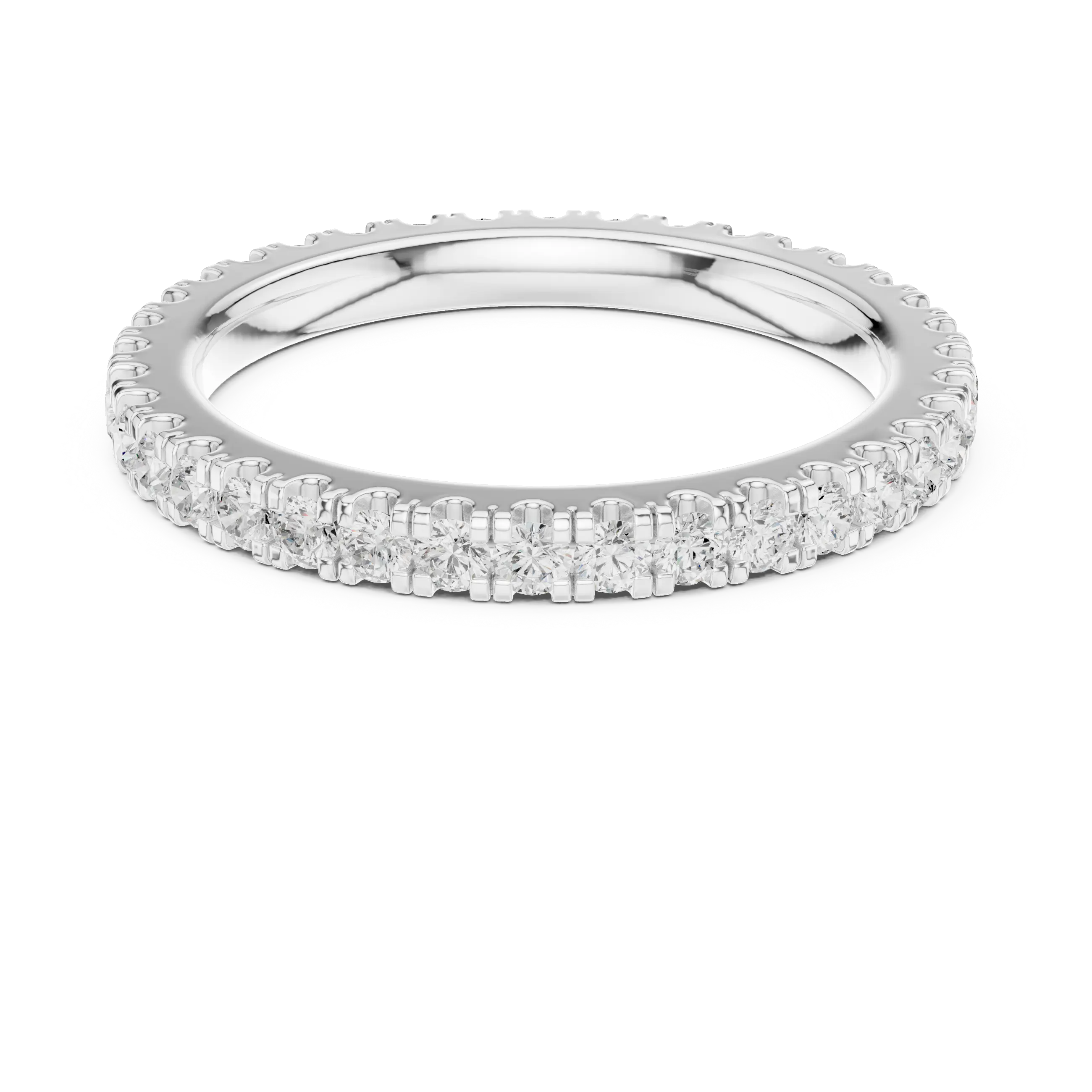 MJET013 - Round Brilliant Pavé Full Eternity Band