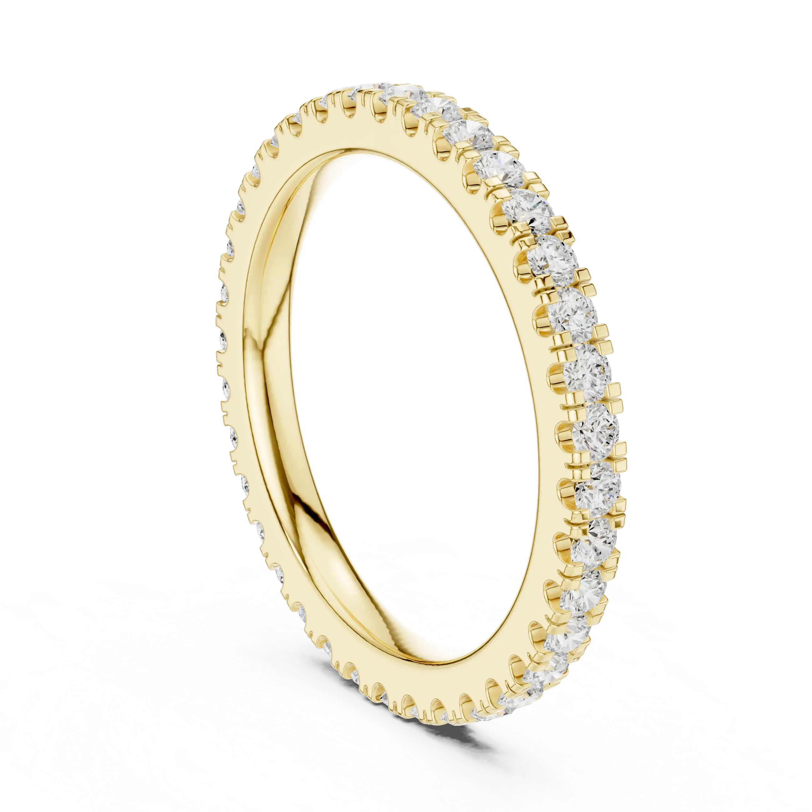 MJET013 - Round Brilliant Pavé Full Eternity Band