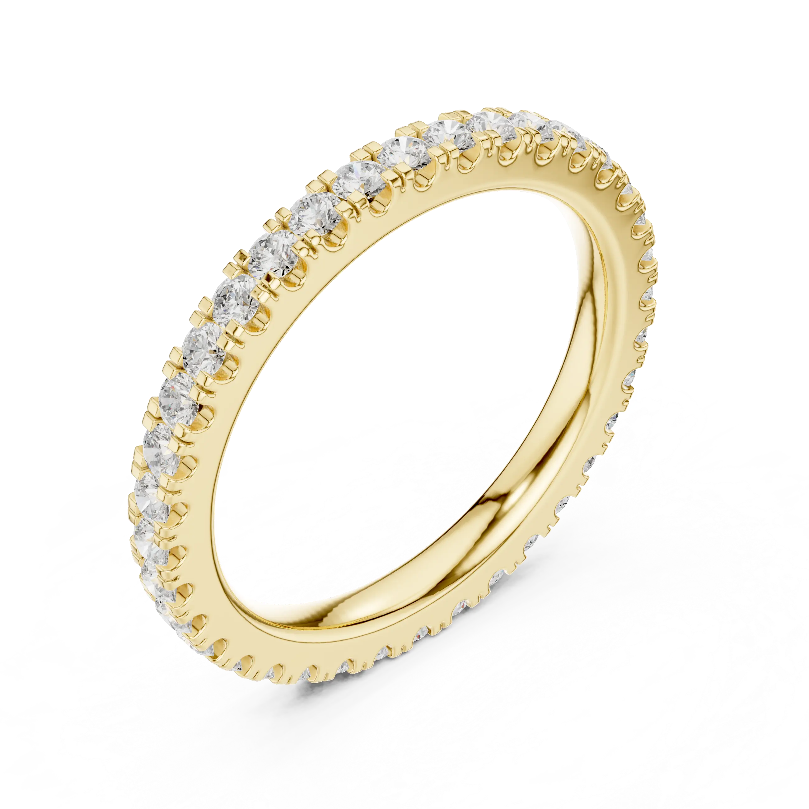 MJET013 - Round Brilliant Pavé Full Eternity Band