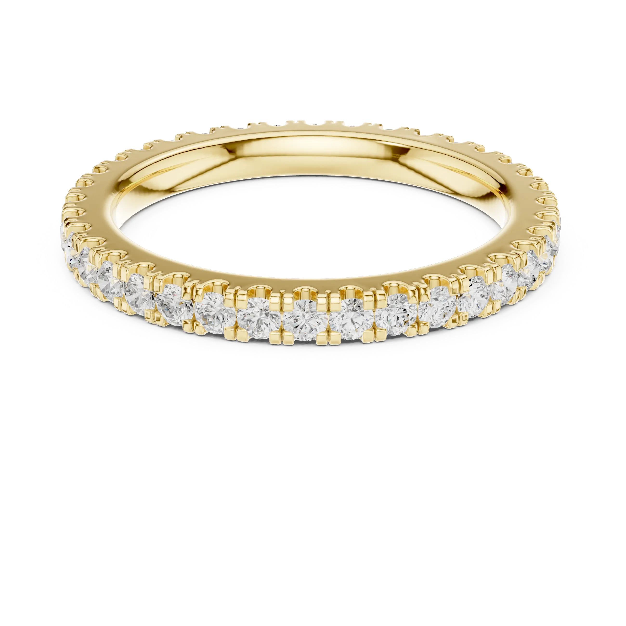 MJET013 - Round Brilliant Pavé Full Eternity Band