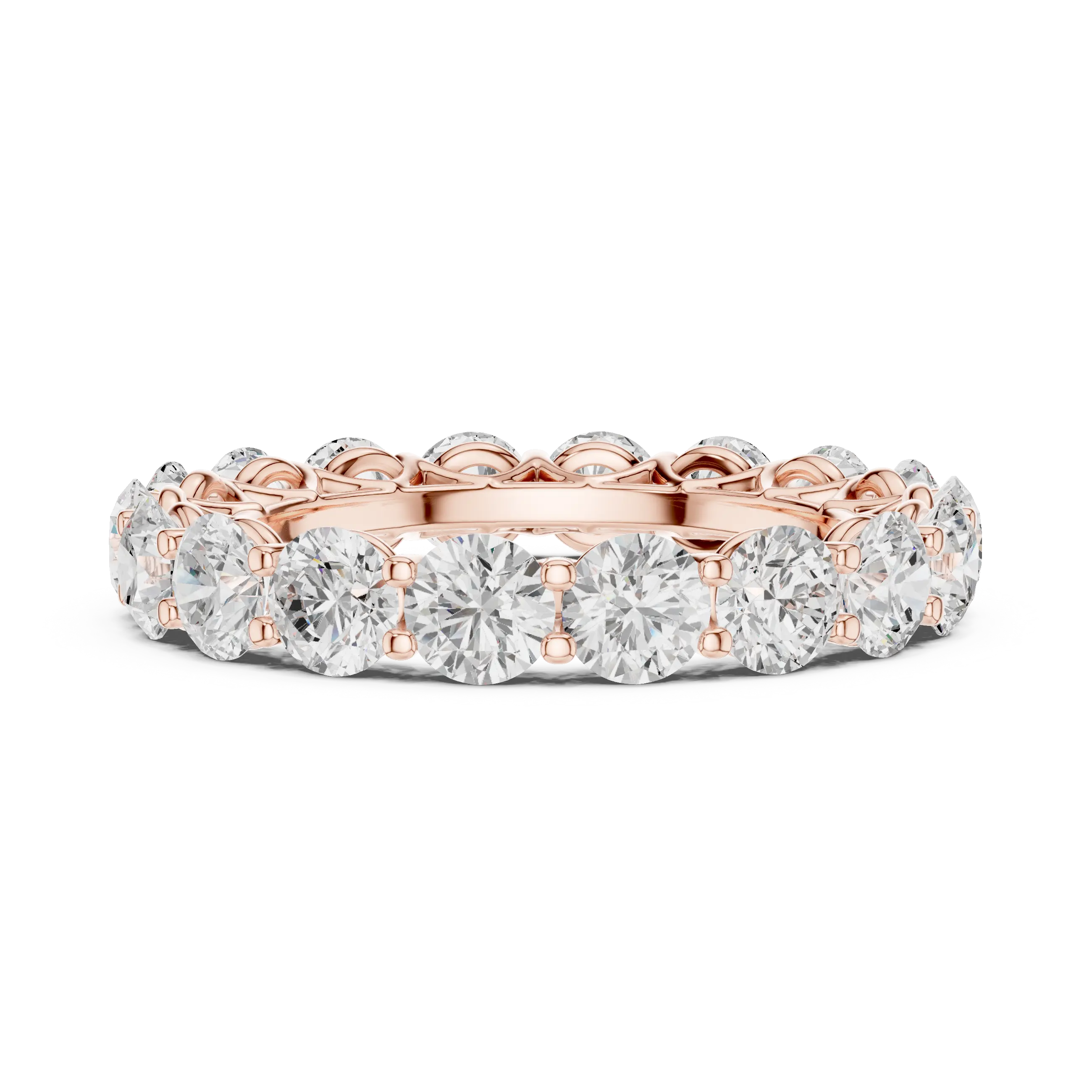 MJET015 - Elegant Scalloped Basket Round Silhouette Band