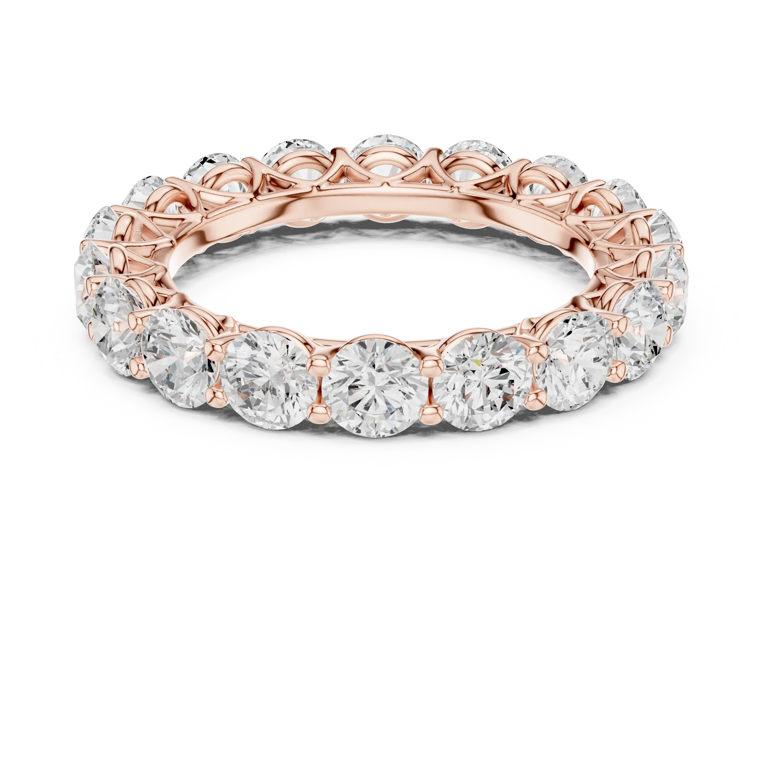 MJET015 - Elegant Scalloped Basket Round Silhouette Band