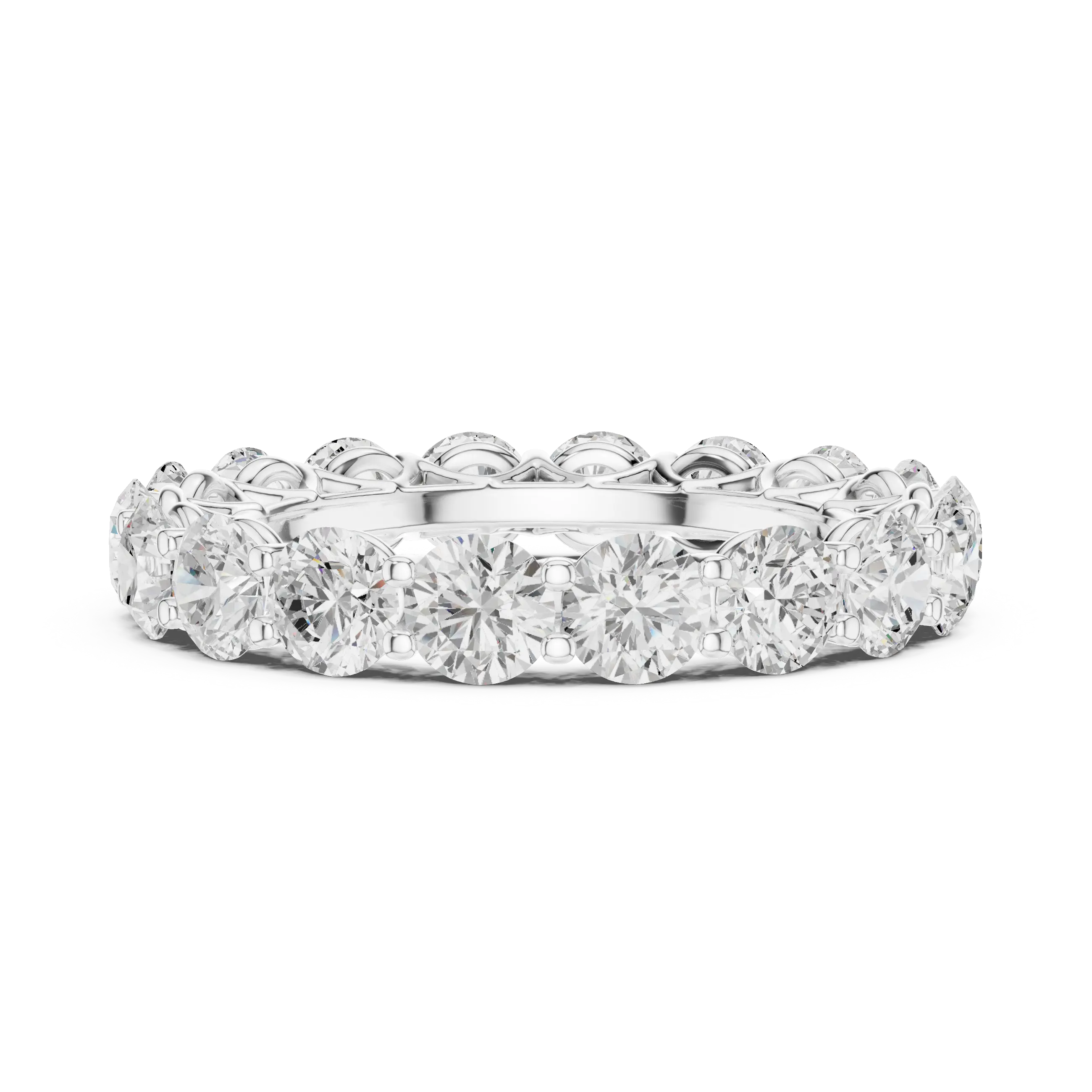 MJET015 - Elegant Scalloped Basket Round Silhouette Band