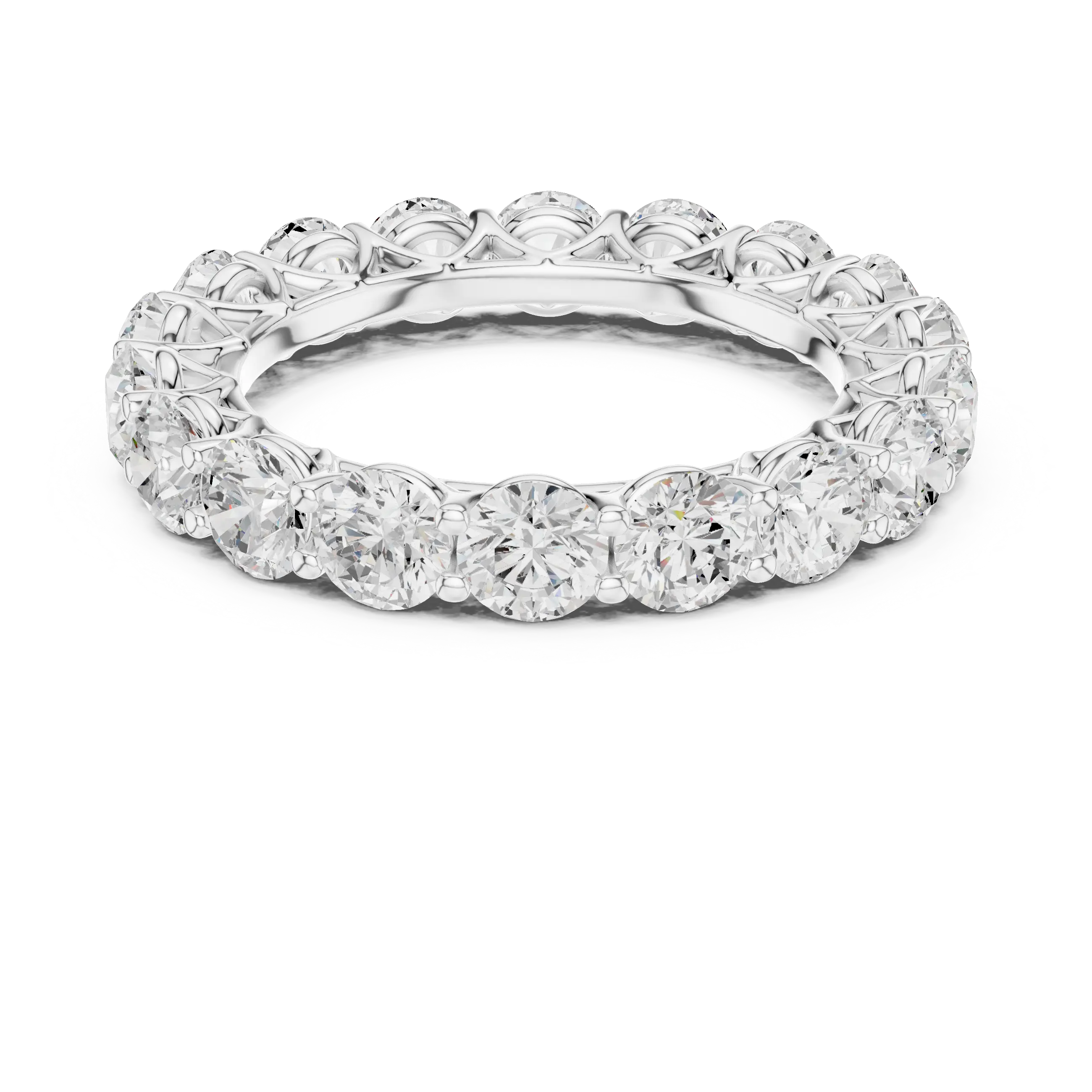 MJET015 - Elegant Scalloped Basket Round Silhouette Band